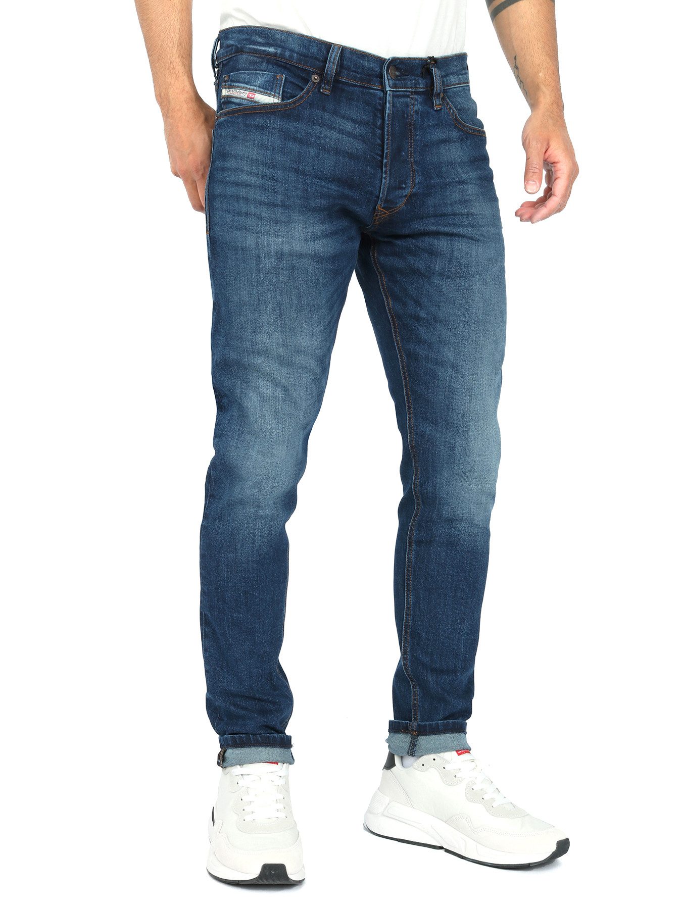 Diesel Slim-fit-Jeans Tapered Stretch Röhrenjeans - günstig online kaufen