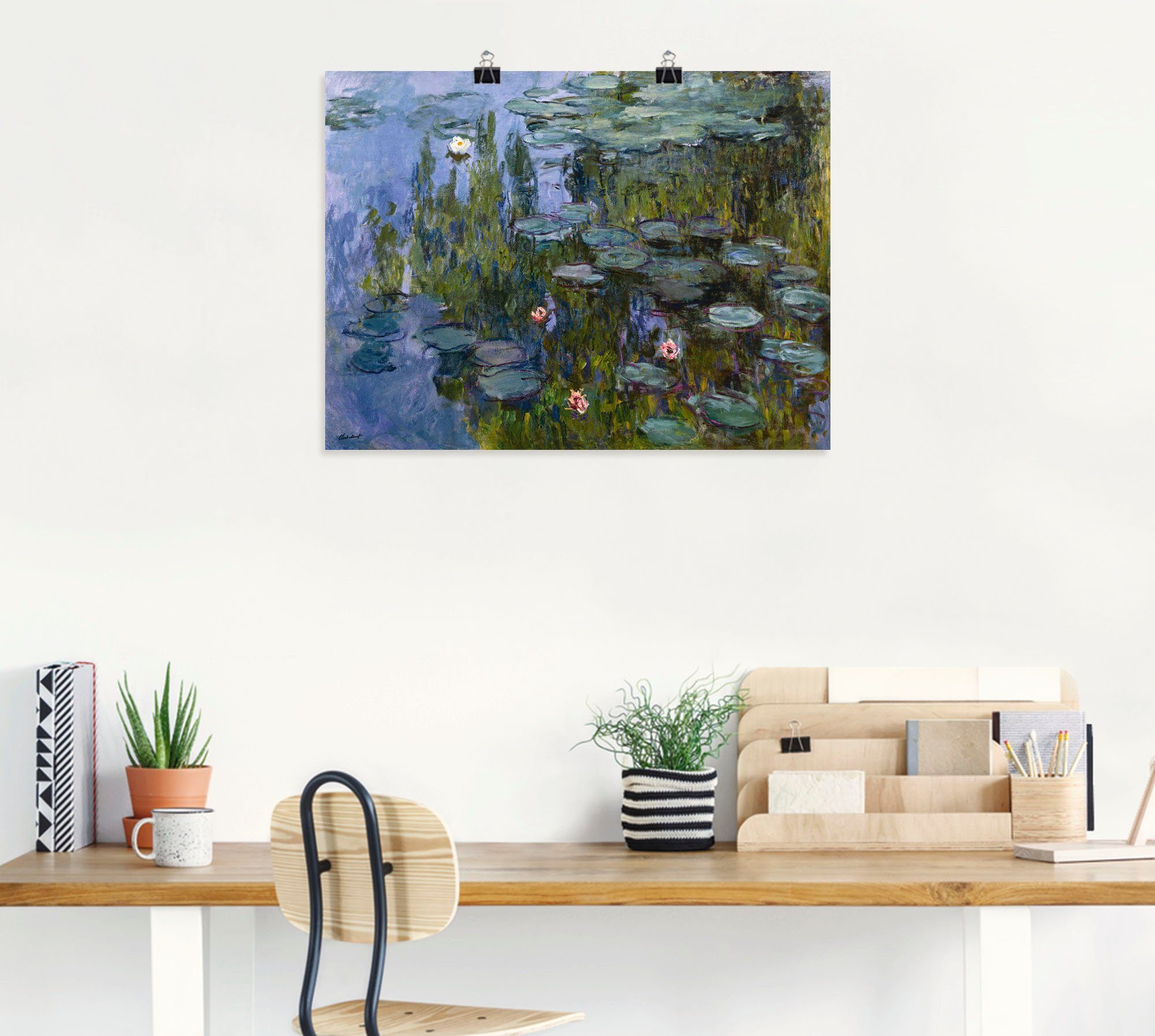 Artland Wandbild Seerosen (Nympheas). 1918/1921., Blumen (1 St), als Leinwandbild, Poster in verschied. Größen