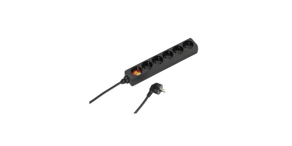 Vivanco Steckdose E6 S15 6 fach Mehrfachsteckdose Schukostecker 1.4m 2er Steckdosenleiste, Winkelsteckdosen, GS-geprüft, erhöhter Berührungsschutz, Hochleistung