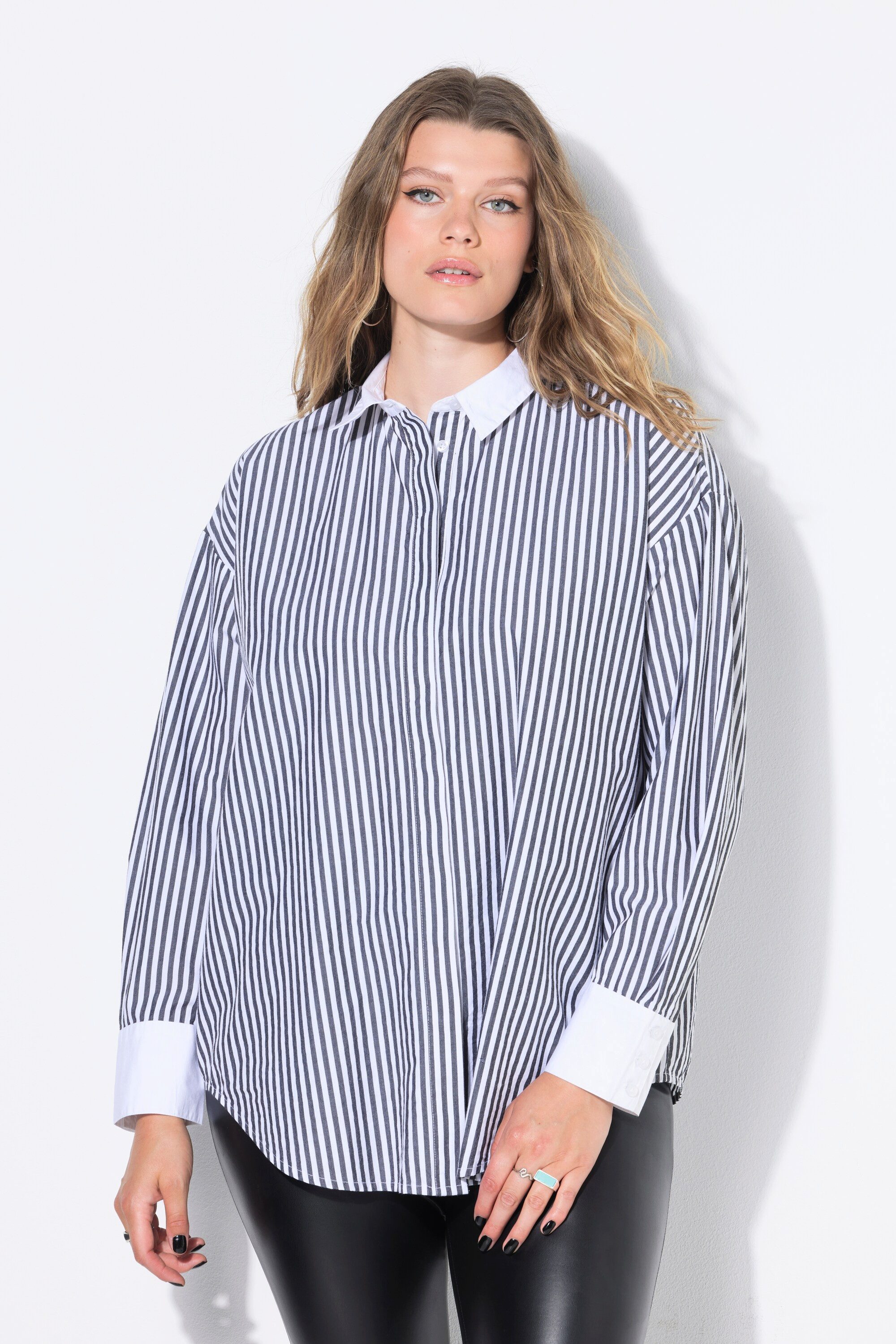 Hemdbluse Hemdbluse oversized Streifen