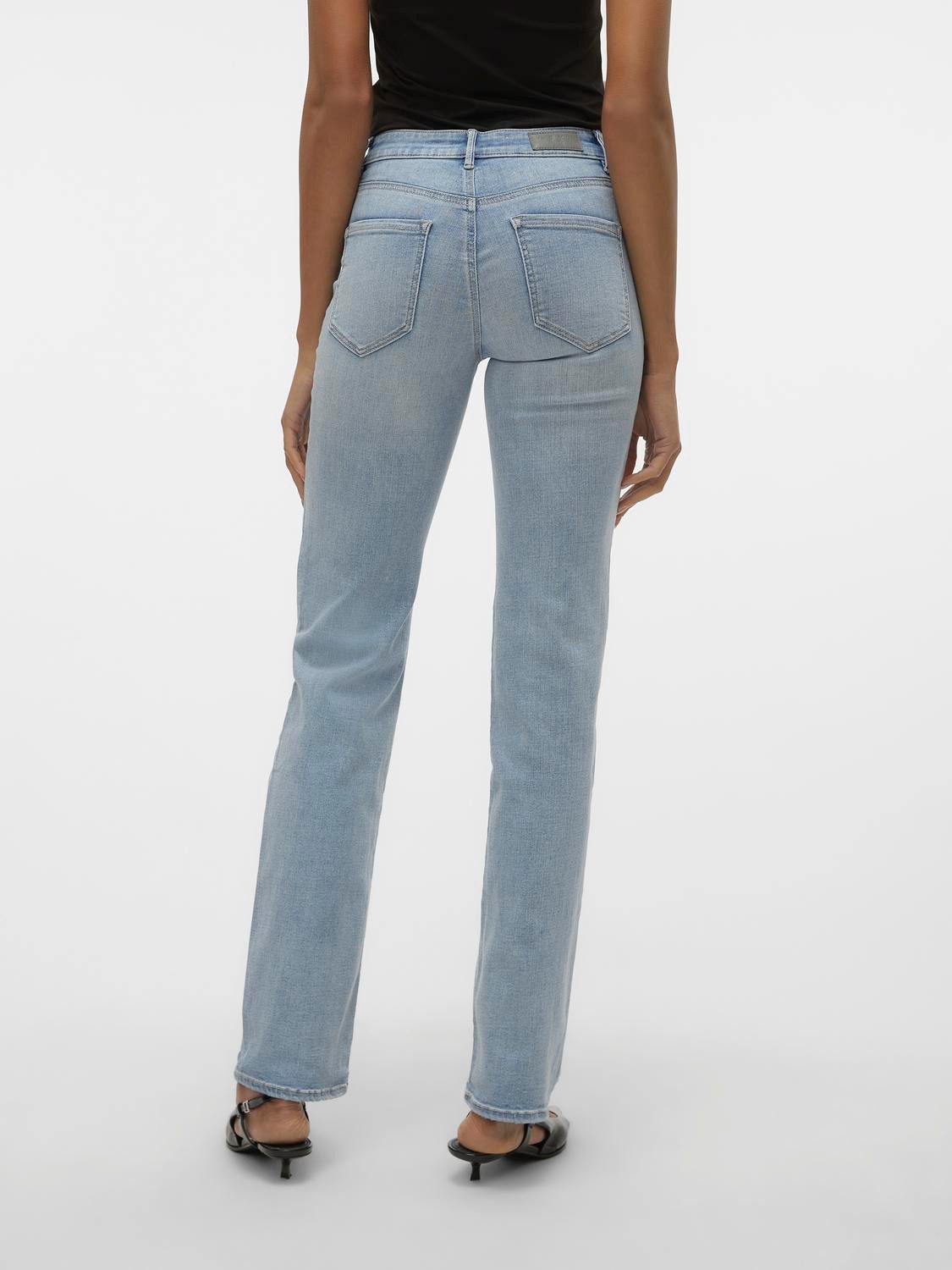 Vero Moda Straight-Jeans VMFLASH MR STRAIGHT JNS LI3102 GA NOOS