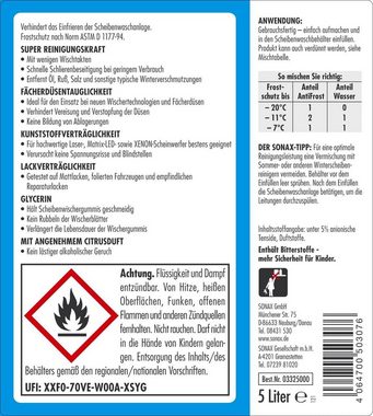 Sonax SONAX AntiFrost + KlarSicht gebrauchsfertig bis -20°C Citrus 5 L Auto-Reinigungsmittel