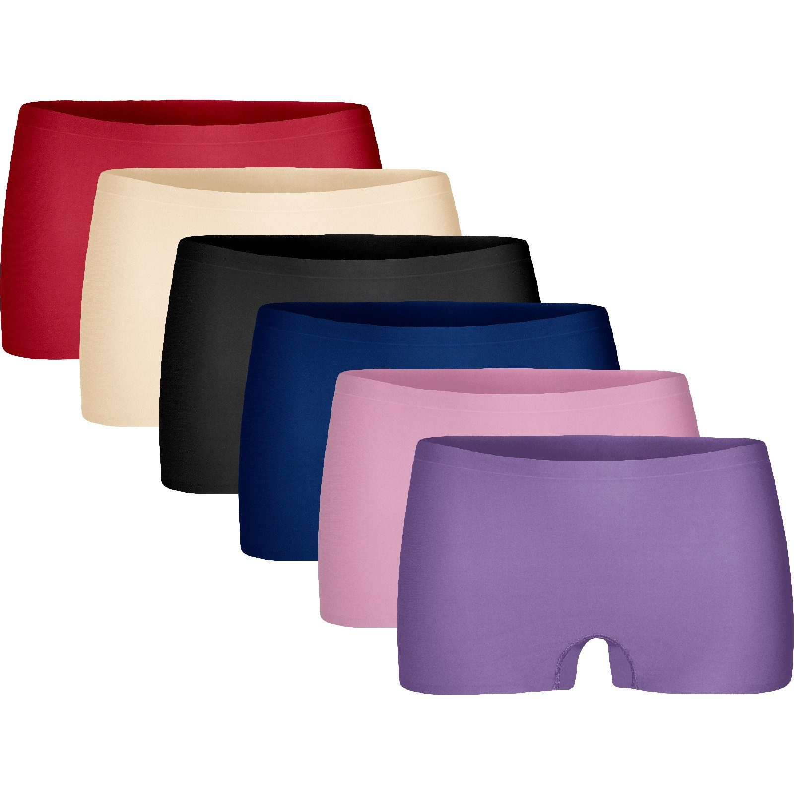 Hüftpanty 6er Set Hüftslip Slip Boxershort Damen Unterwäsche 953 Größe: L-XL