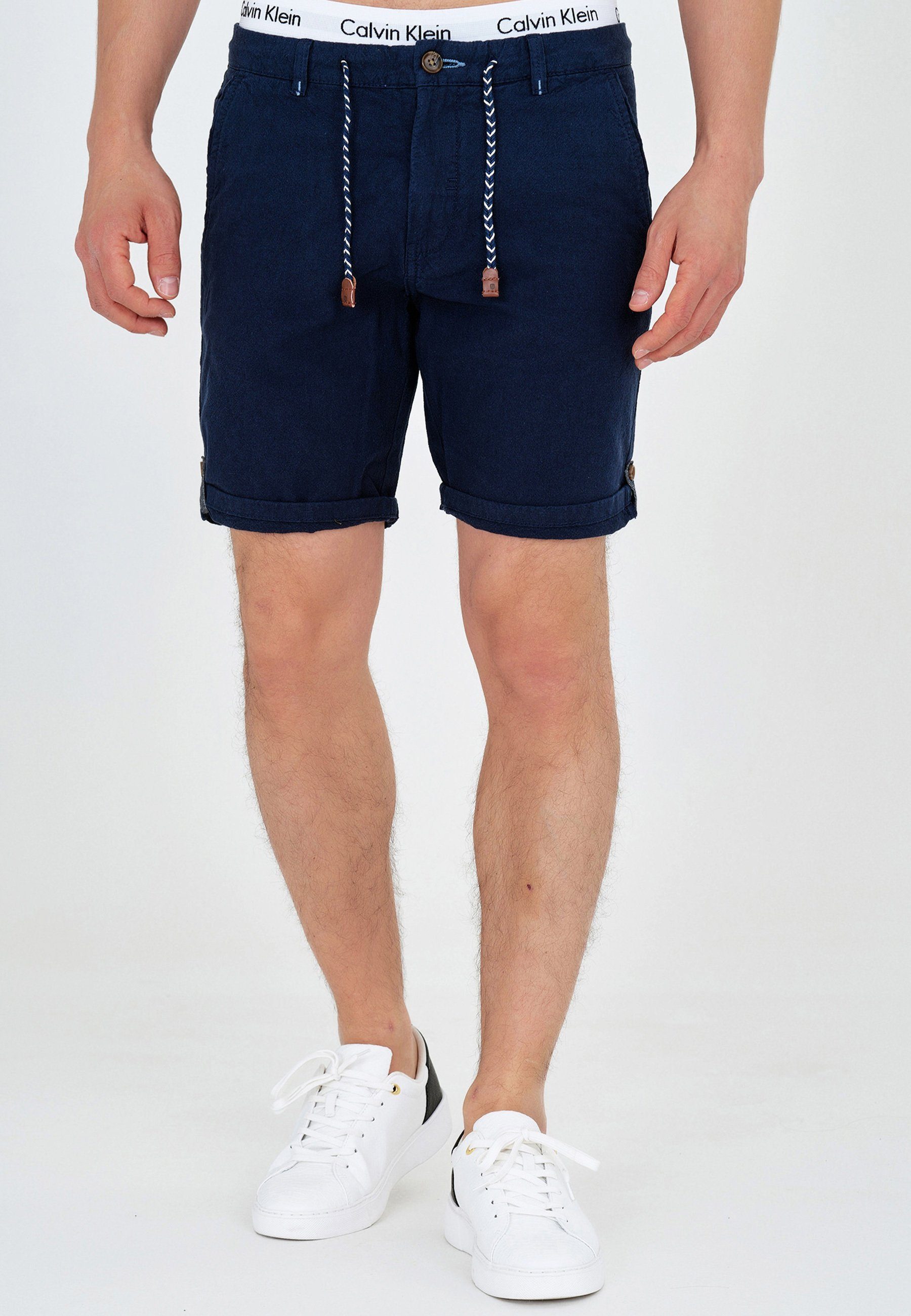 Indicode Chinoshorts Beauvals,elastischem Bund mit Kordelzug, günstig online kaufen