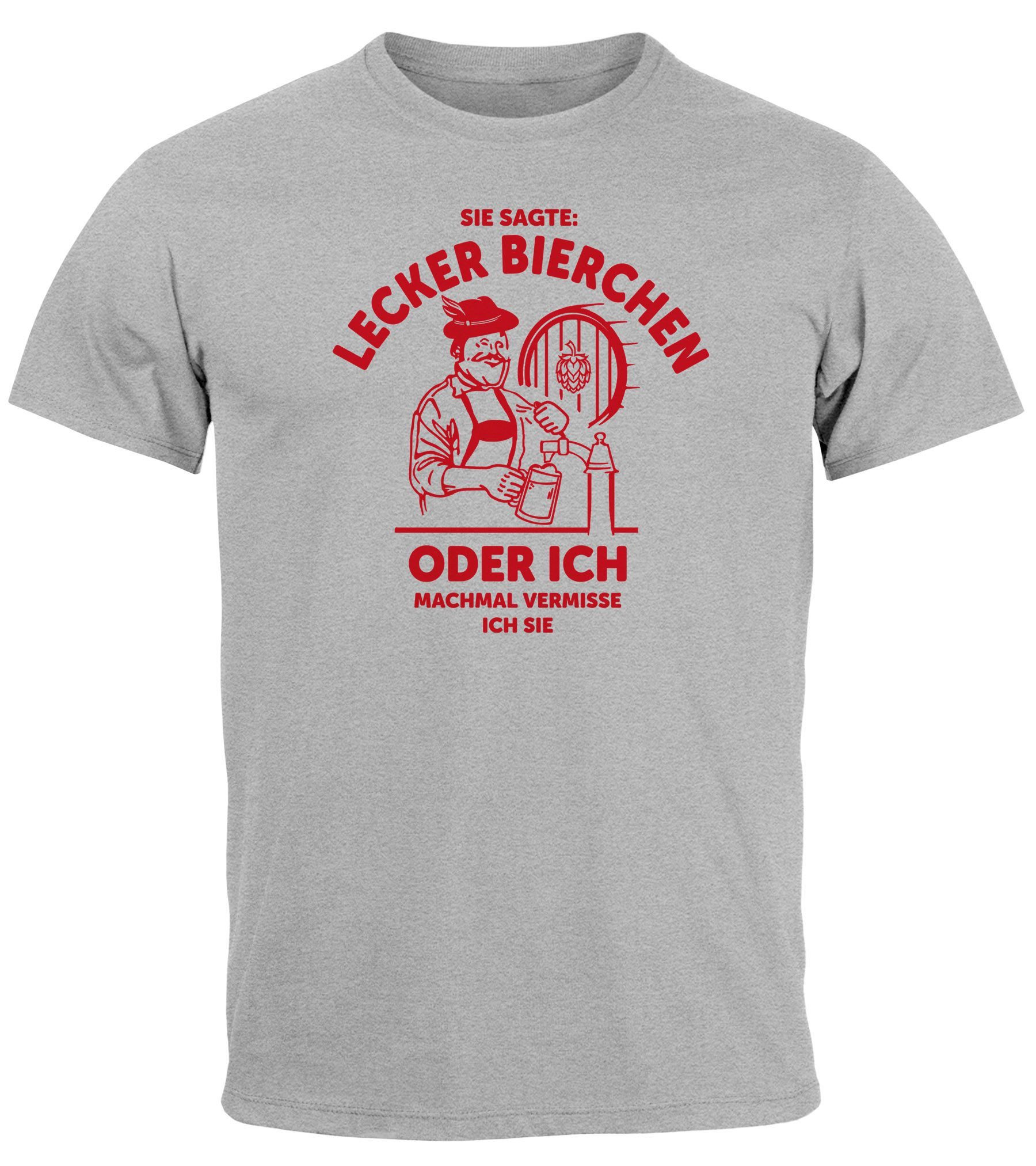 MoonWorks Print-Shirt Herren T-Shirt Lecker Bierchen günstig online kaufen
