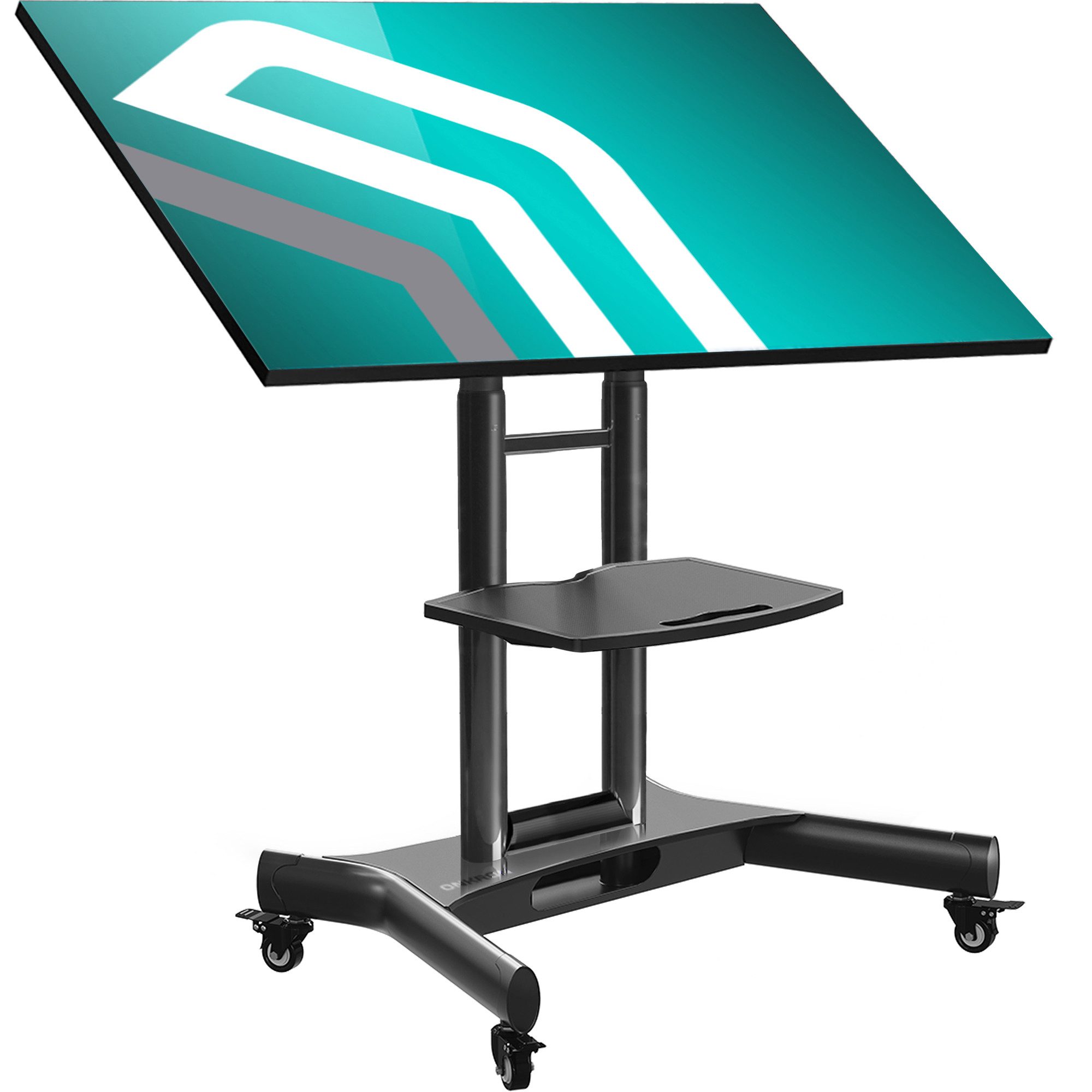 ONKRON TV-Ständer ONKRON 32"-70", 45 kg max, VESA 600x400, Höhenverstellbar, TS1350-B, (bis 70,00 Zoll, TV Ständer mit Neigung und Rollen, TV Ständer mit Neigung und Rollen, neigbar 0° ~ +90)