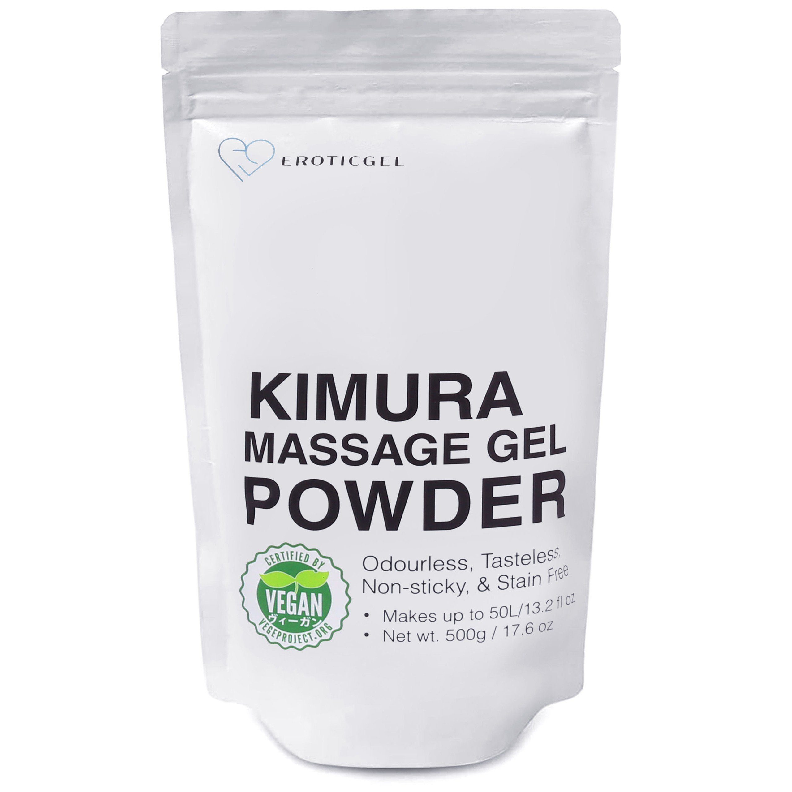Gleit- und Massagegel Kimura veganes Massage-Gel Pulver 500g
