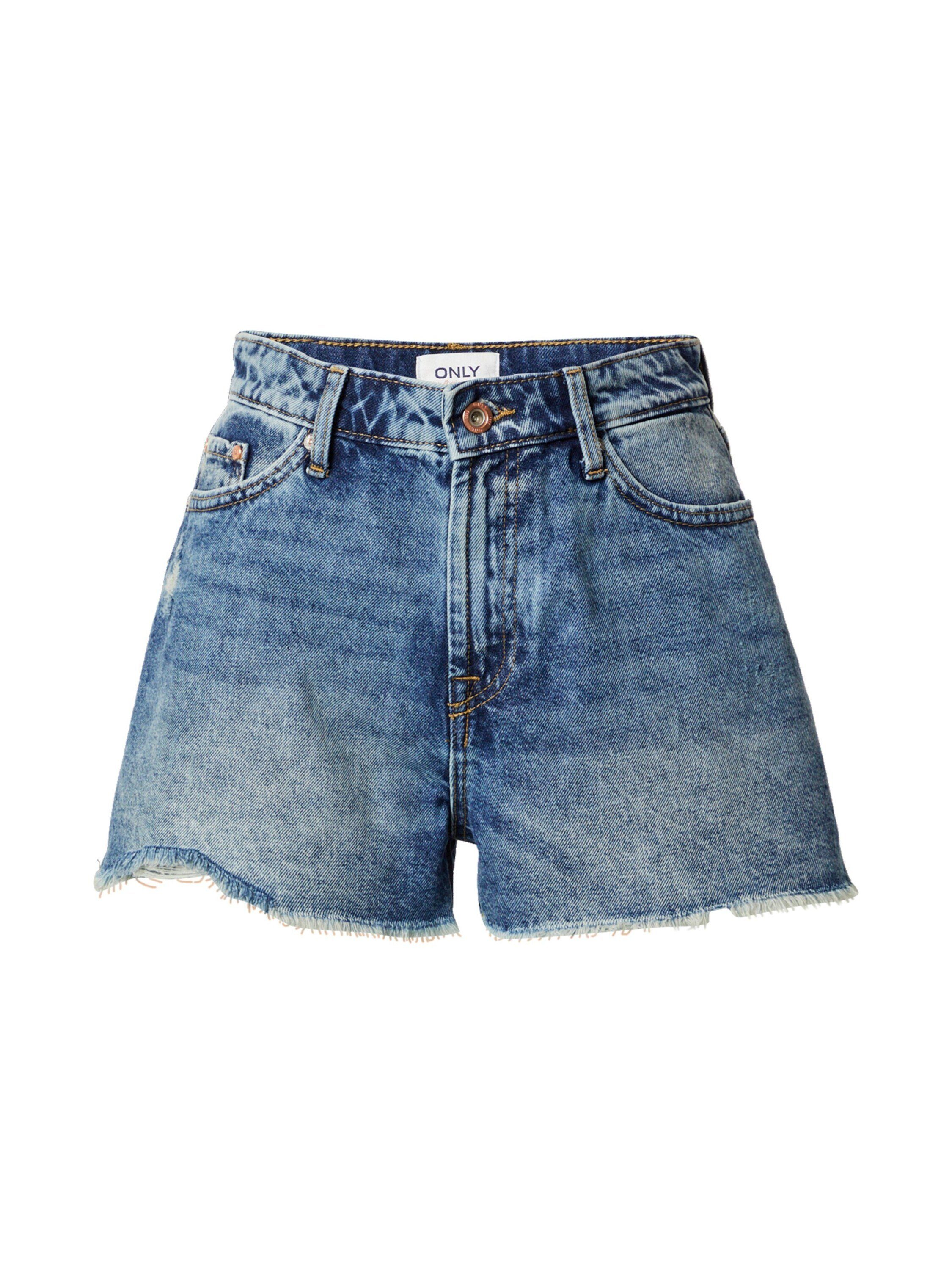 ONLY Jeansshorts Fine (1-tlg) Fransen Life