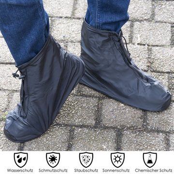 MidGard Schuhüberzieher Überschuhe für Regen Schnee Outdoor wasserdicht & Rutschfest Gr. L