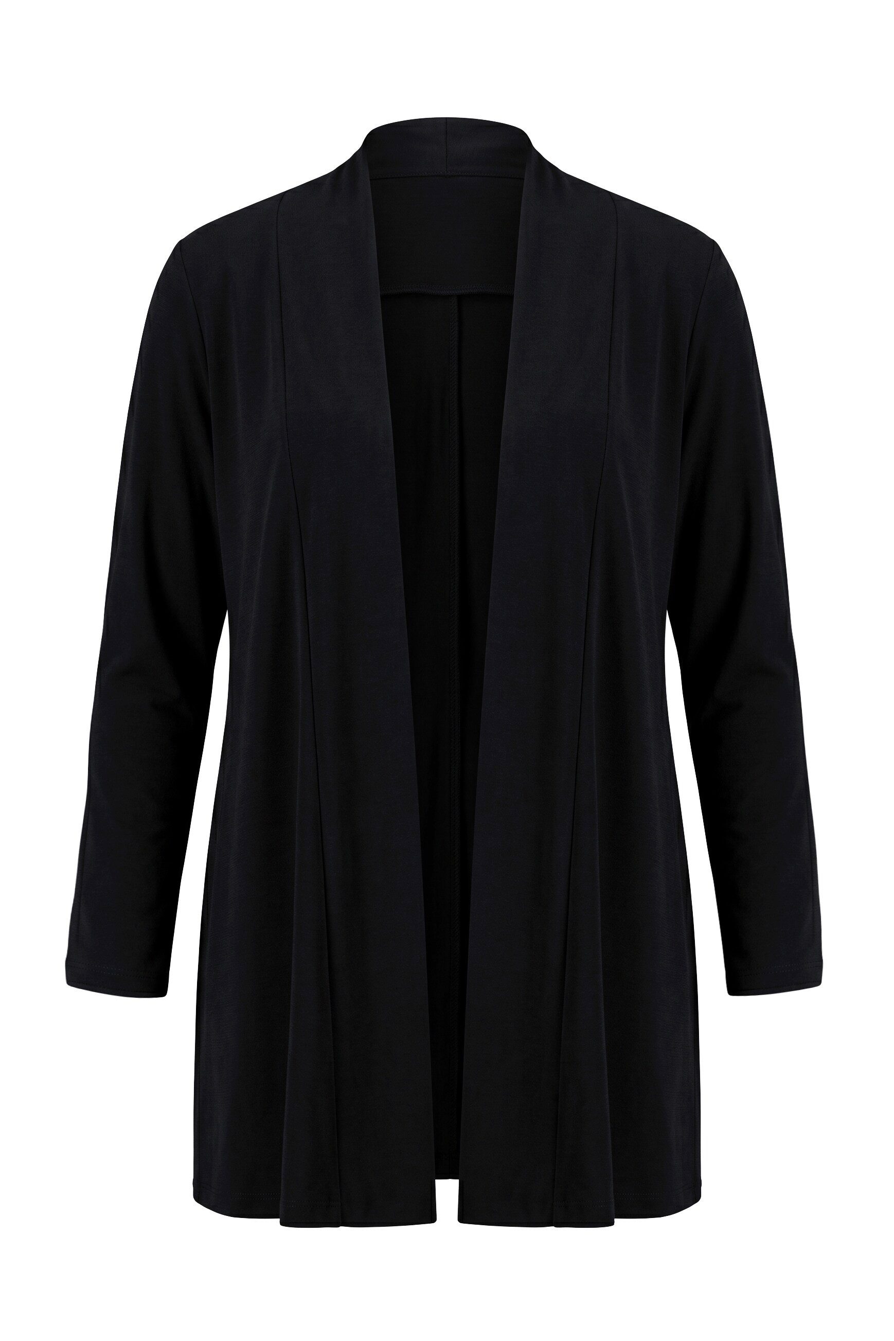 Ulla Popken Shirtjacke Jerseyjacke offene Form V-Ausschnitt – Bild 2 von 4