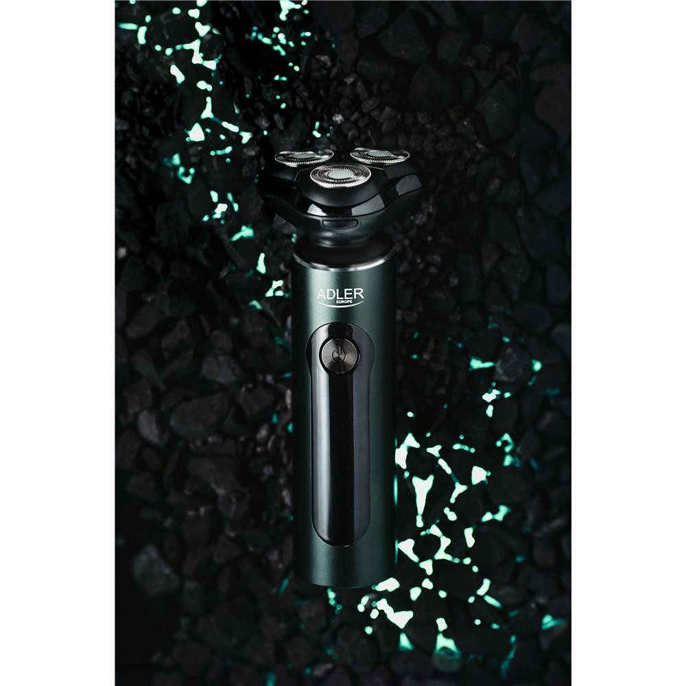 Adler Elektrorasierer ADEG 2940, Reiserasierer 3 in 1, elektrischer Nass- und Trockenrasierer, schwarz