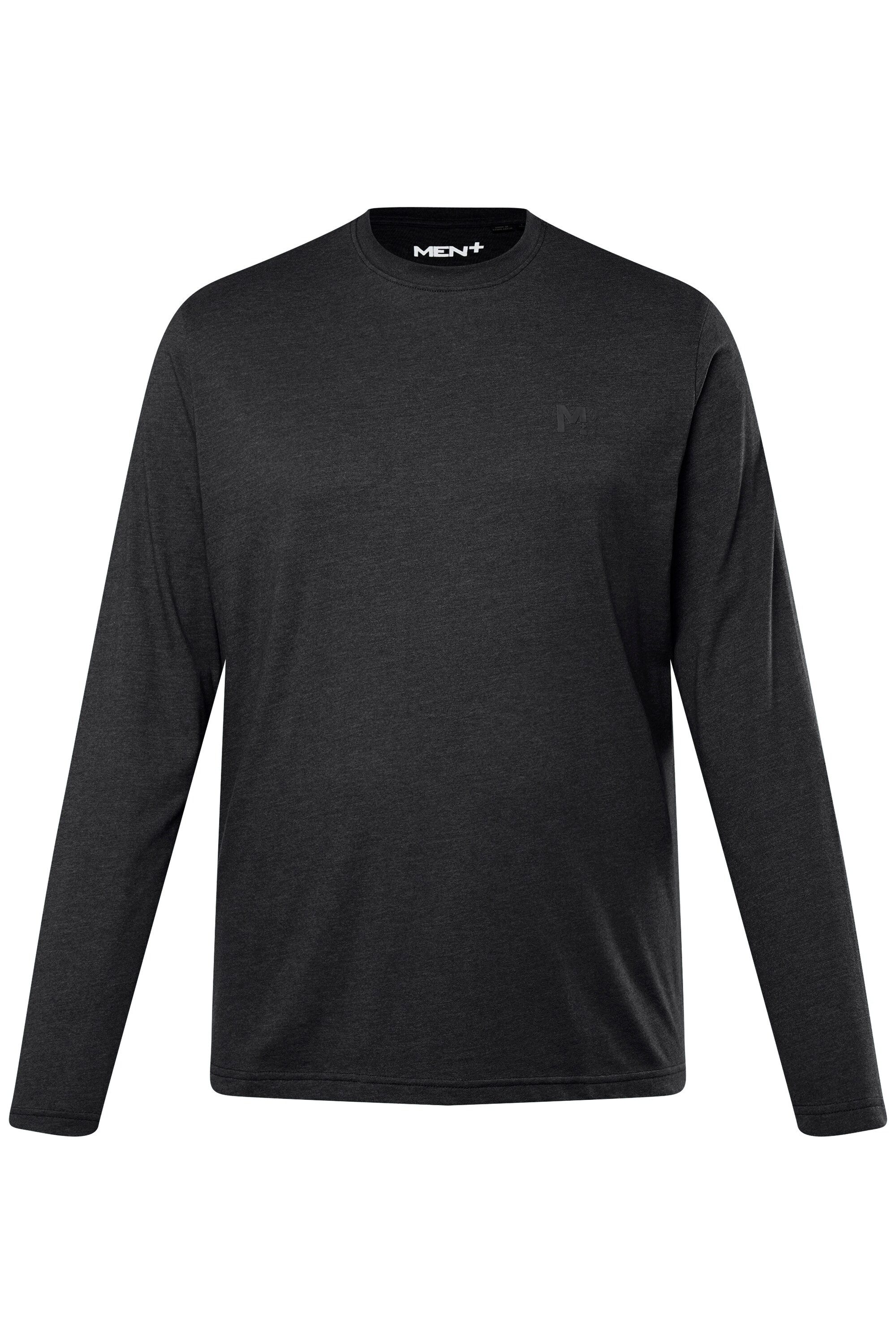 Men Plus T-Shirt Men+ Langarmshirt Basic Rundhals bis 8 XL günstig online kaufen