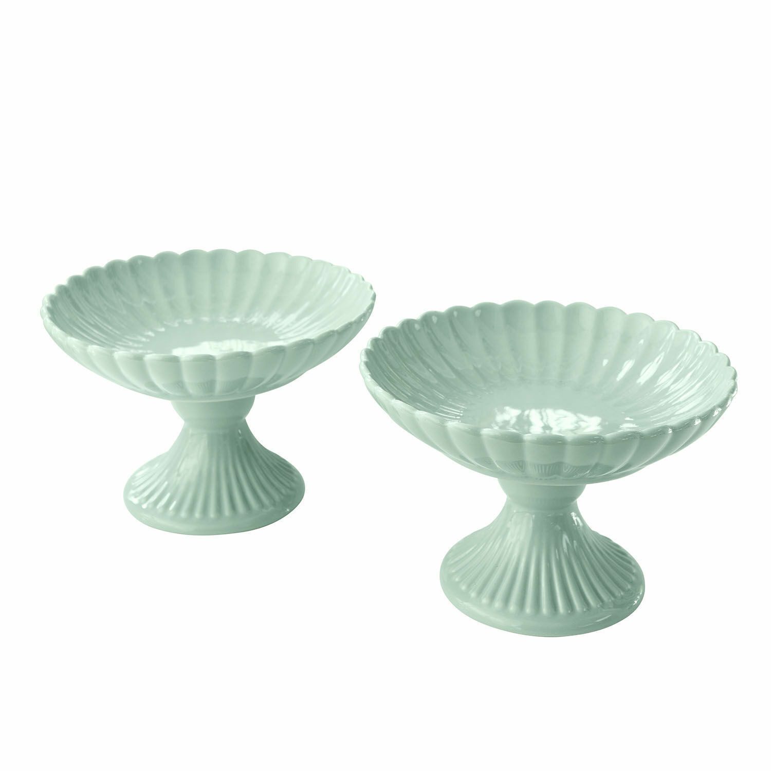 Mirabeau Geschirr-Set Schale 2er Set Zervil grün, Porzellan