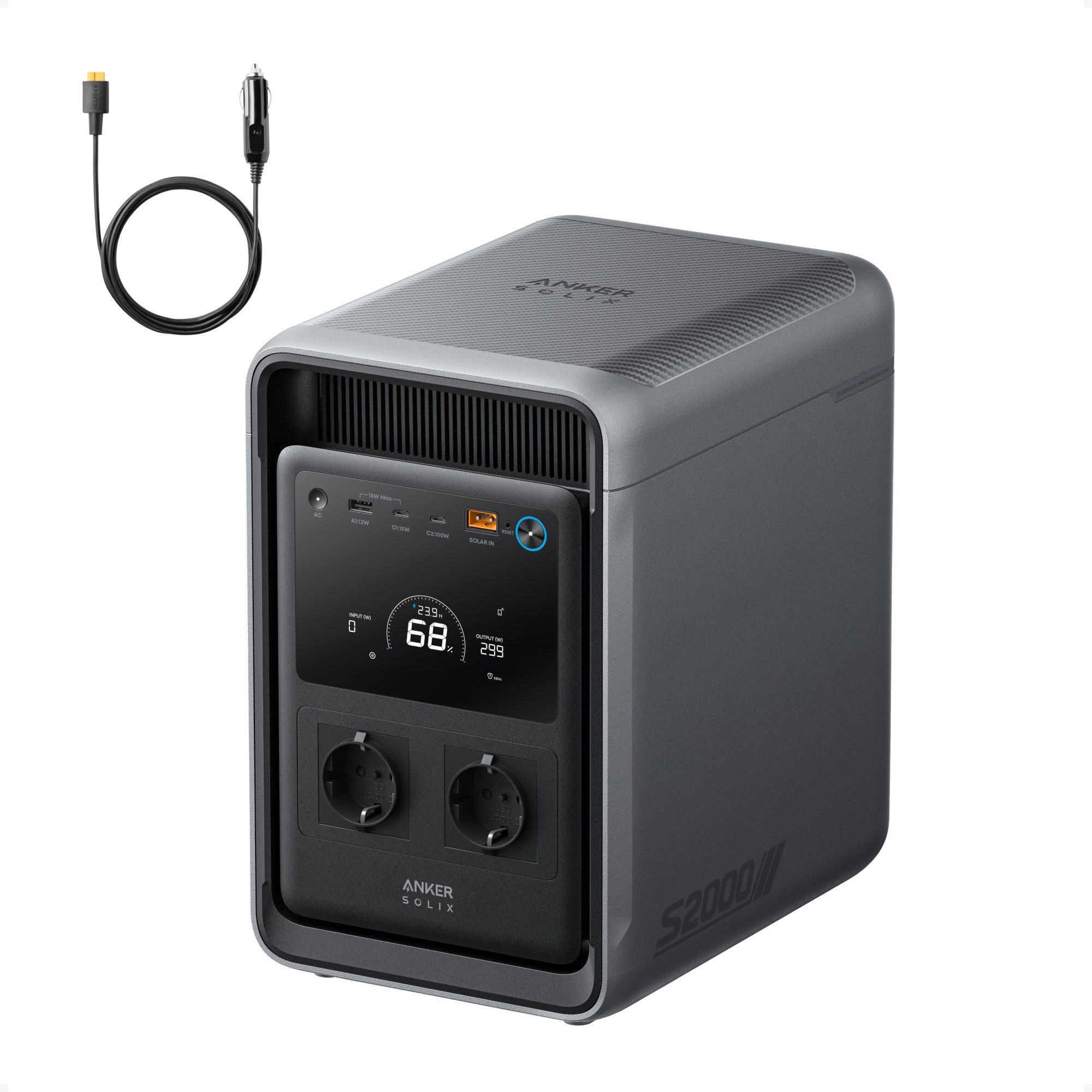 Anker Stromerzeuger Anker SOLIX S2000 Portable Power Station, (2-tlg)