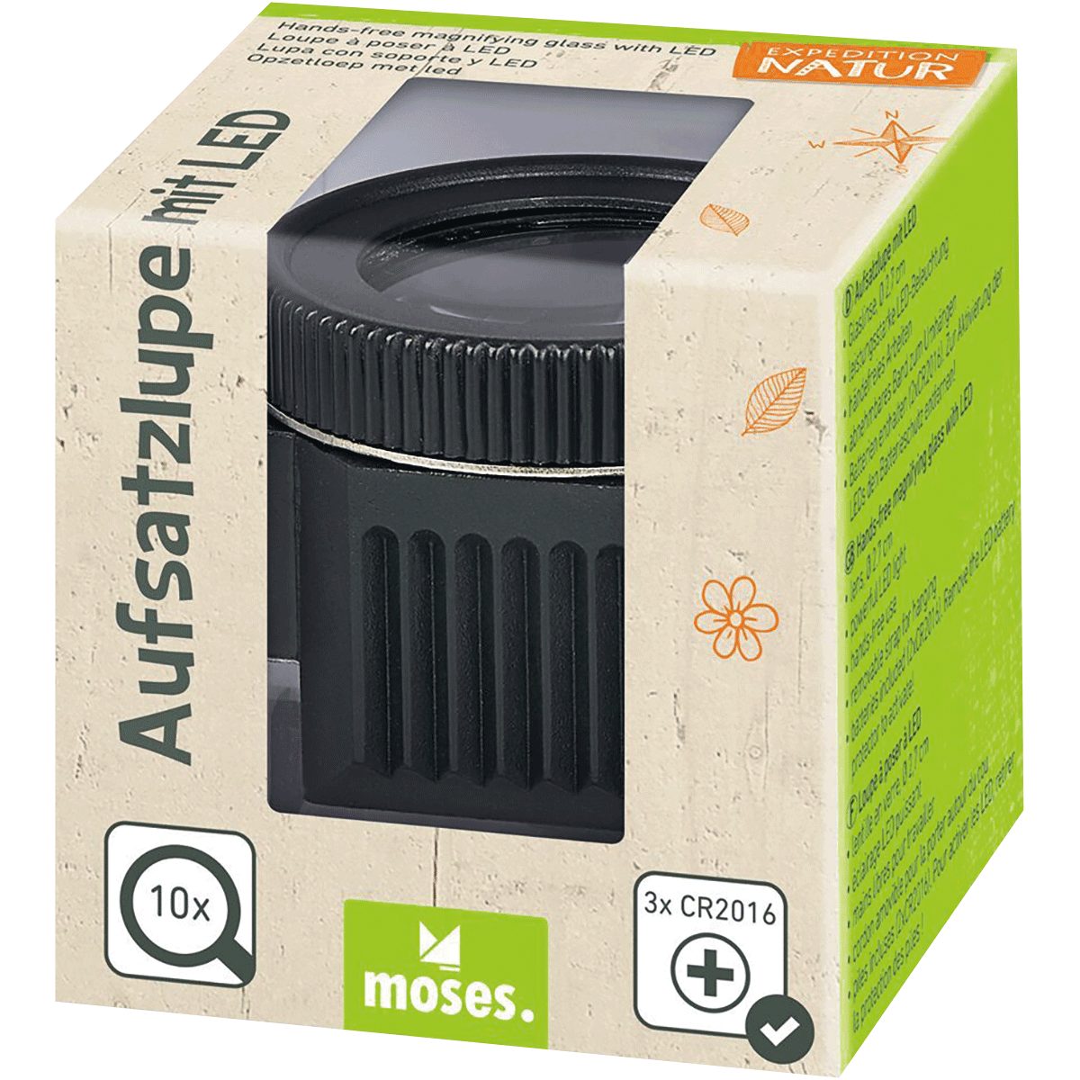 moses Handlupe moses Verlag EXP.NAT.AUFSATZLUPE