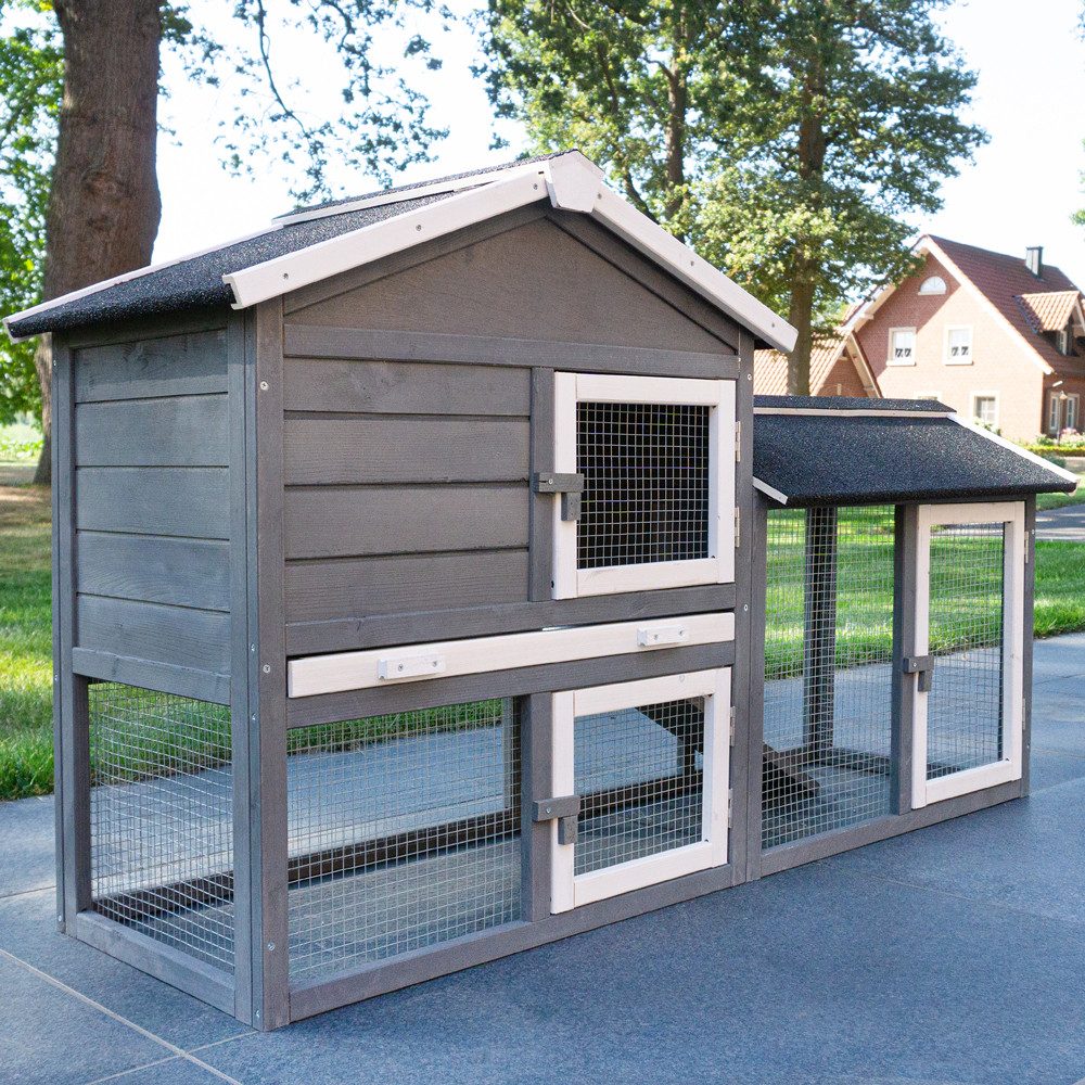 Zooprinz Kleintierstall Dream Grey mit Auslauf günstig online kaufen