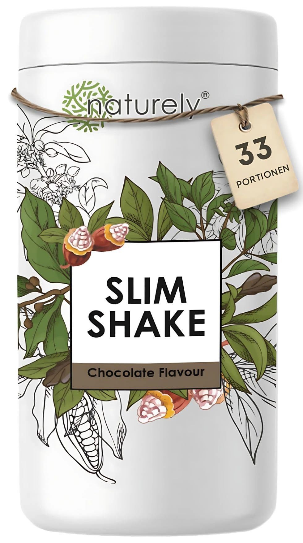 Yes Vegan Mahlzeitenersatz Slim Shake, nur 200 kcal, für Diät, vegetarisch Pulver, 660 g