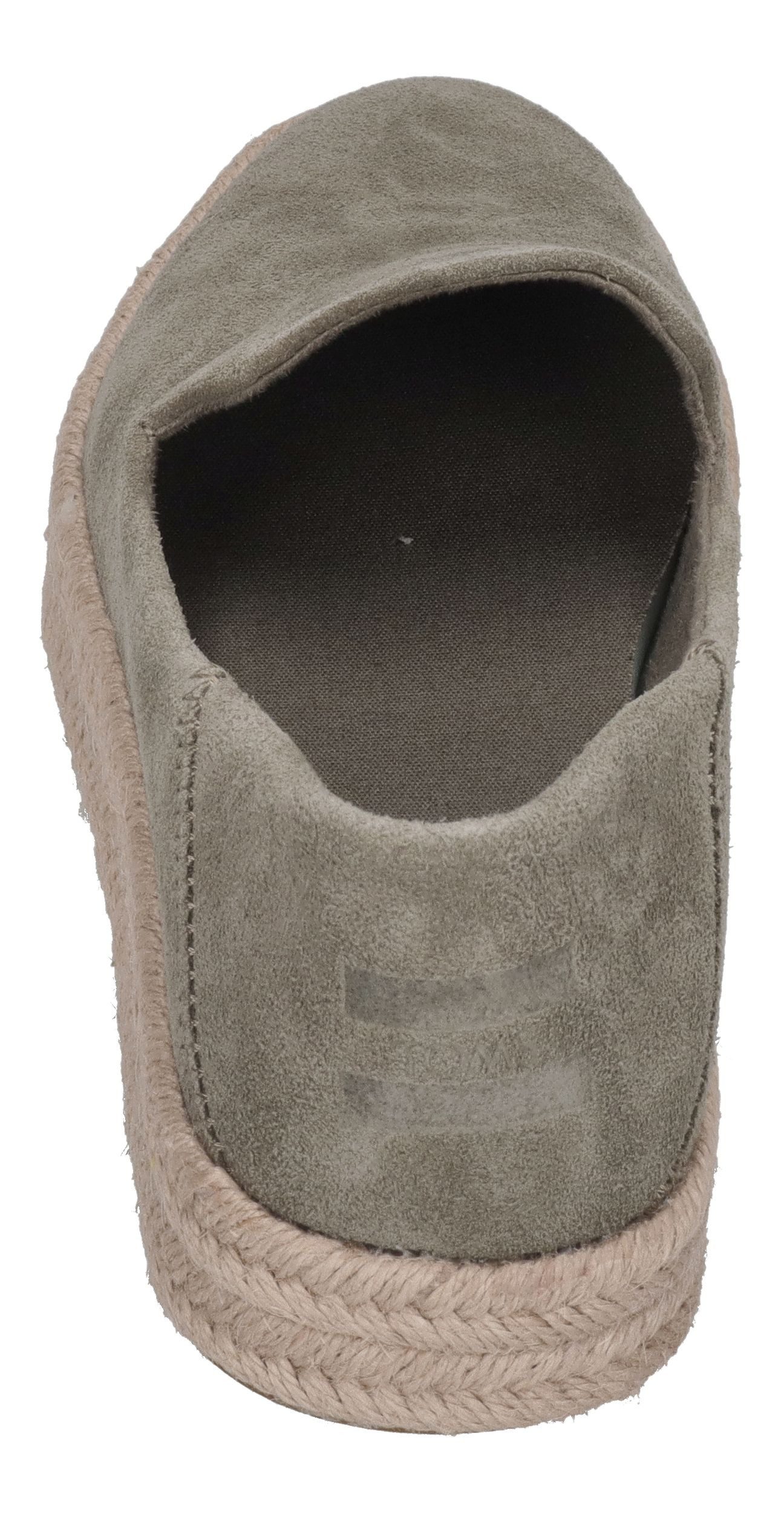 TOMS CAROLINA Espadrille Vetiver Grey Suede