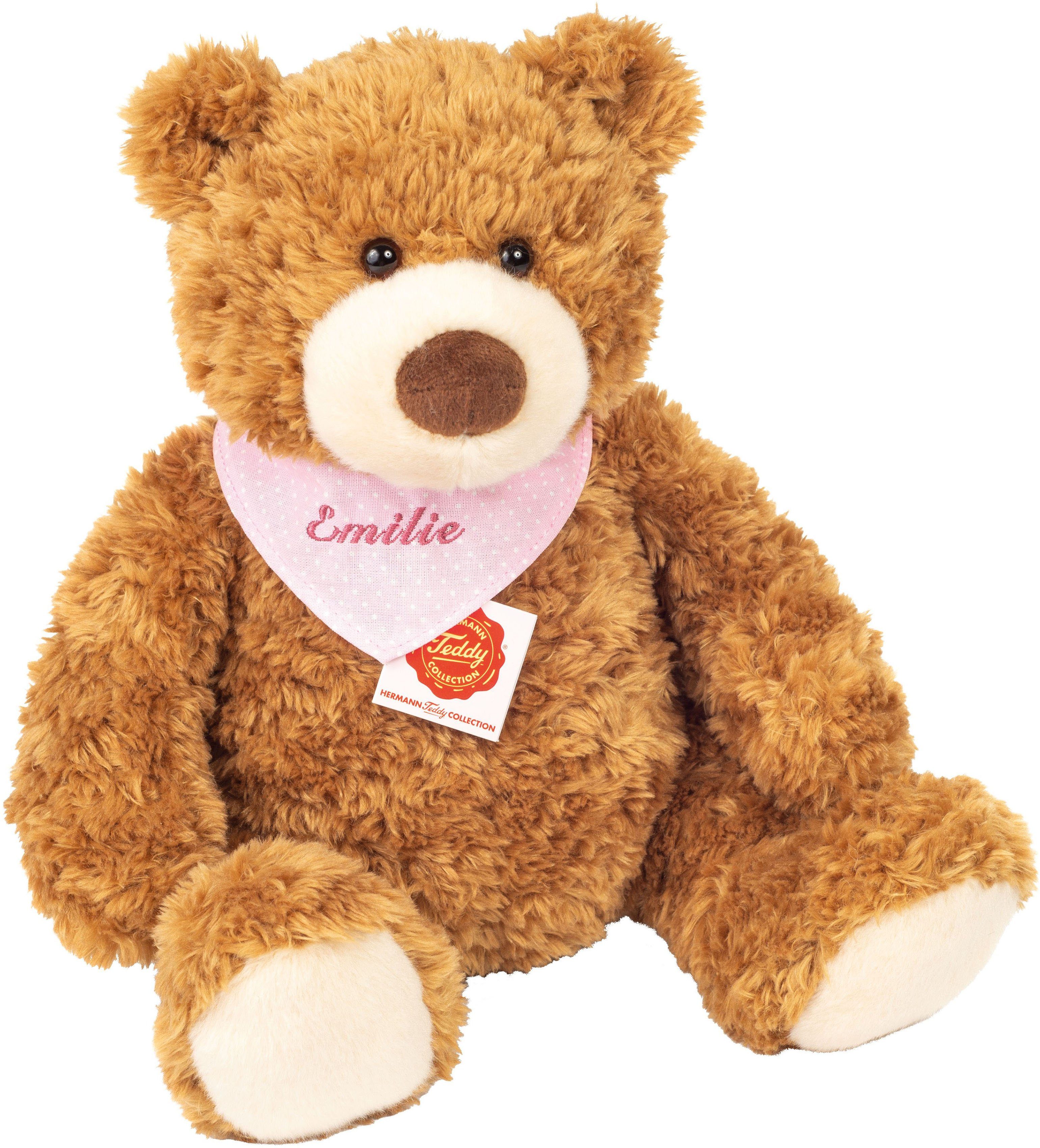 Teddy Hermann® Kuscheltier »Teddy haselnussbraun mit rosa Halstuch, 34