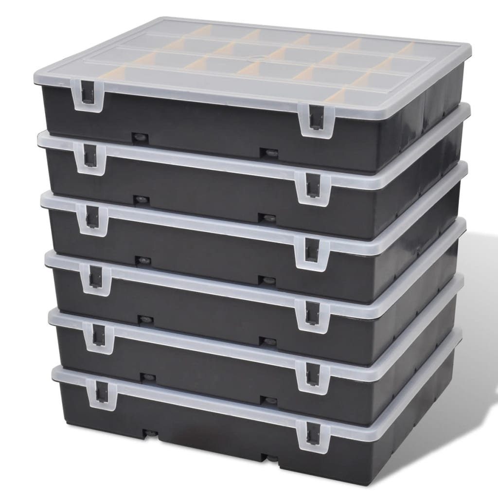 vidaXL 6 Stk. Werkzeugbox Sortimentsboxen