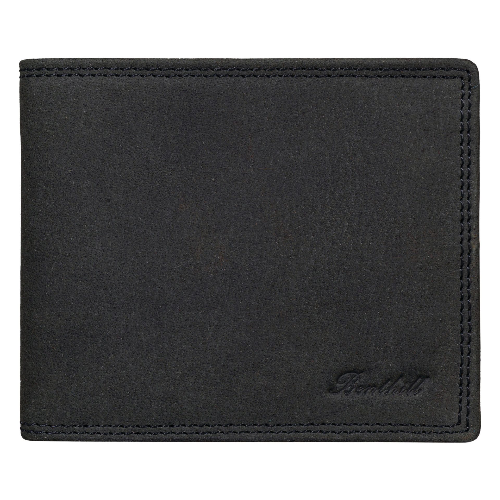Benthill Geldbörse Herren Echt Leder Geldbeutel mit RFID-Schutz Slim Portem günstig online kaufen