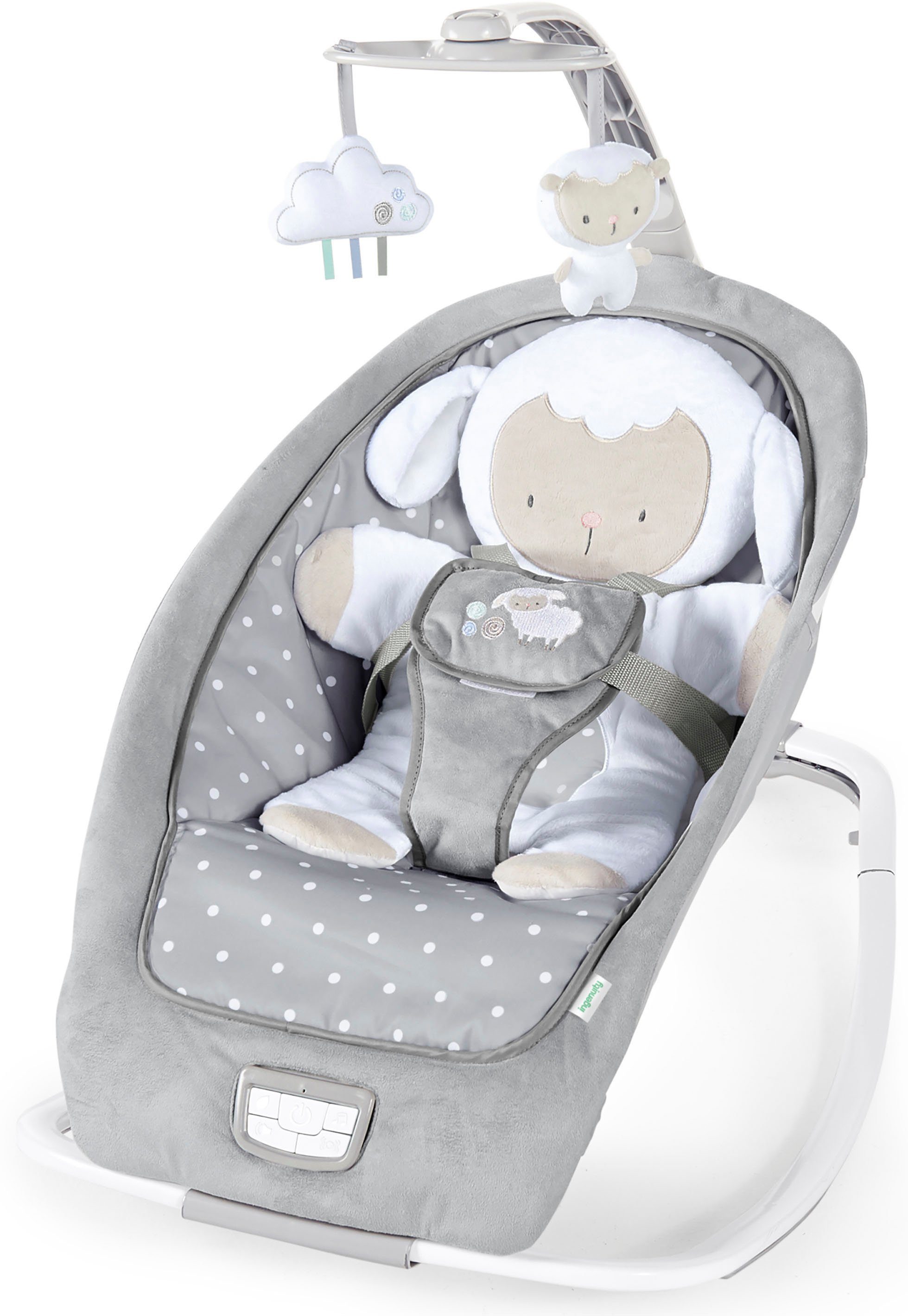INGENUITY Babywippe Cuddle Lamb mit Vibration und Melodien mehr