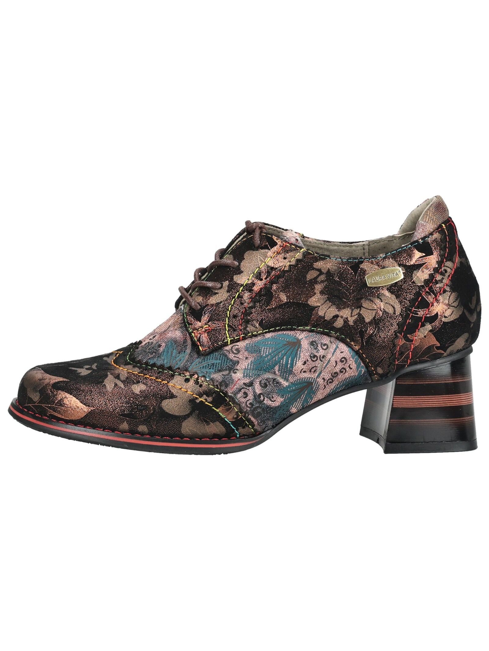 LAURA VITA LAURA VITA Halbschuhe Leder/Textil Schnürschuh – Bild 2 von 5