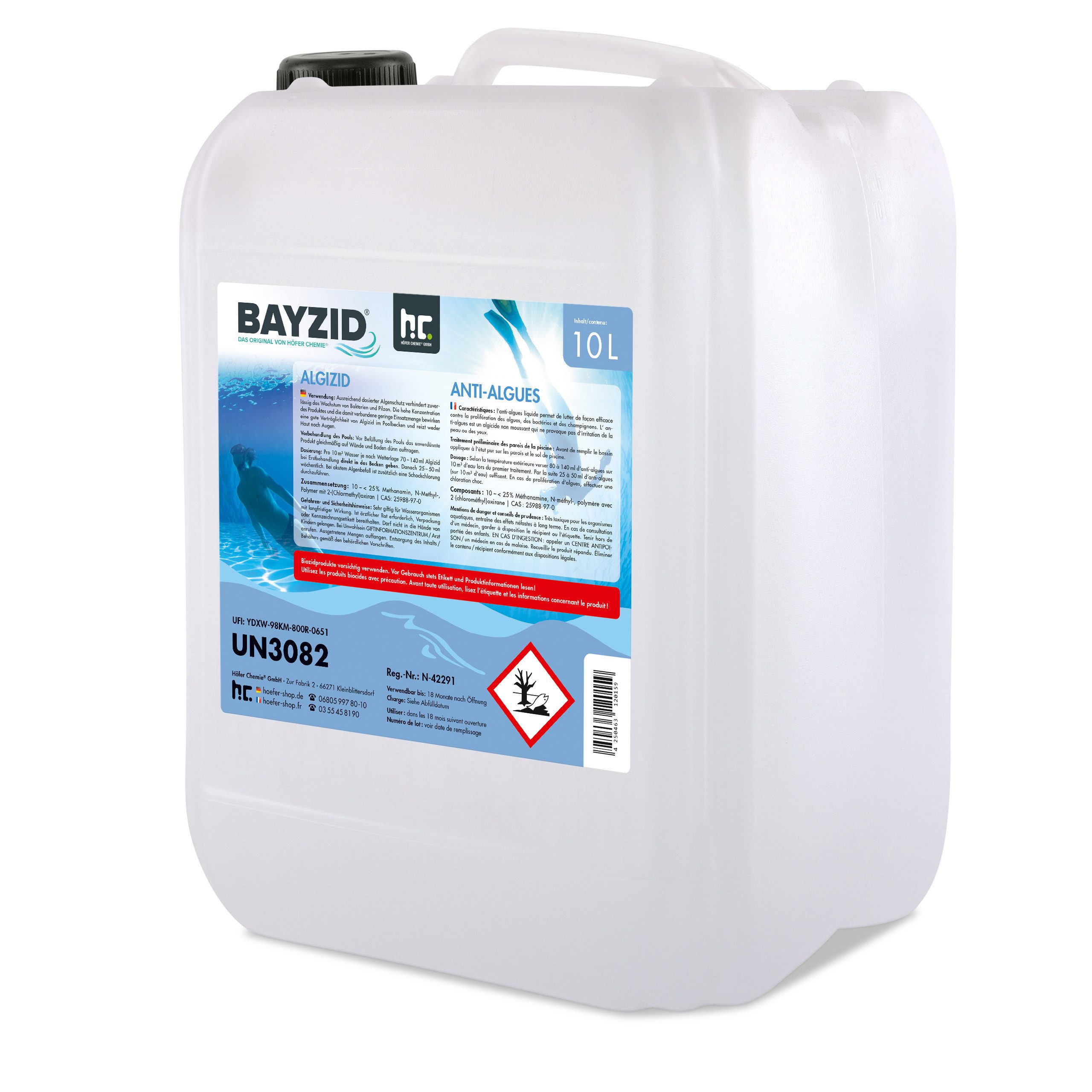 BAYZID Algenbekämpfung 10 L BAYZID® Algizid Algenverhütung