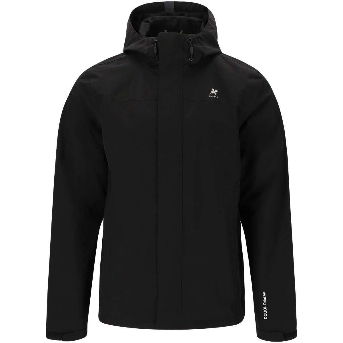 Gipfelglück Outdoorjacke Johann für Herren, wasser- und winddichte Membran Black