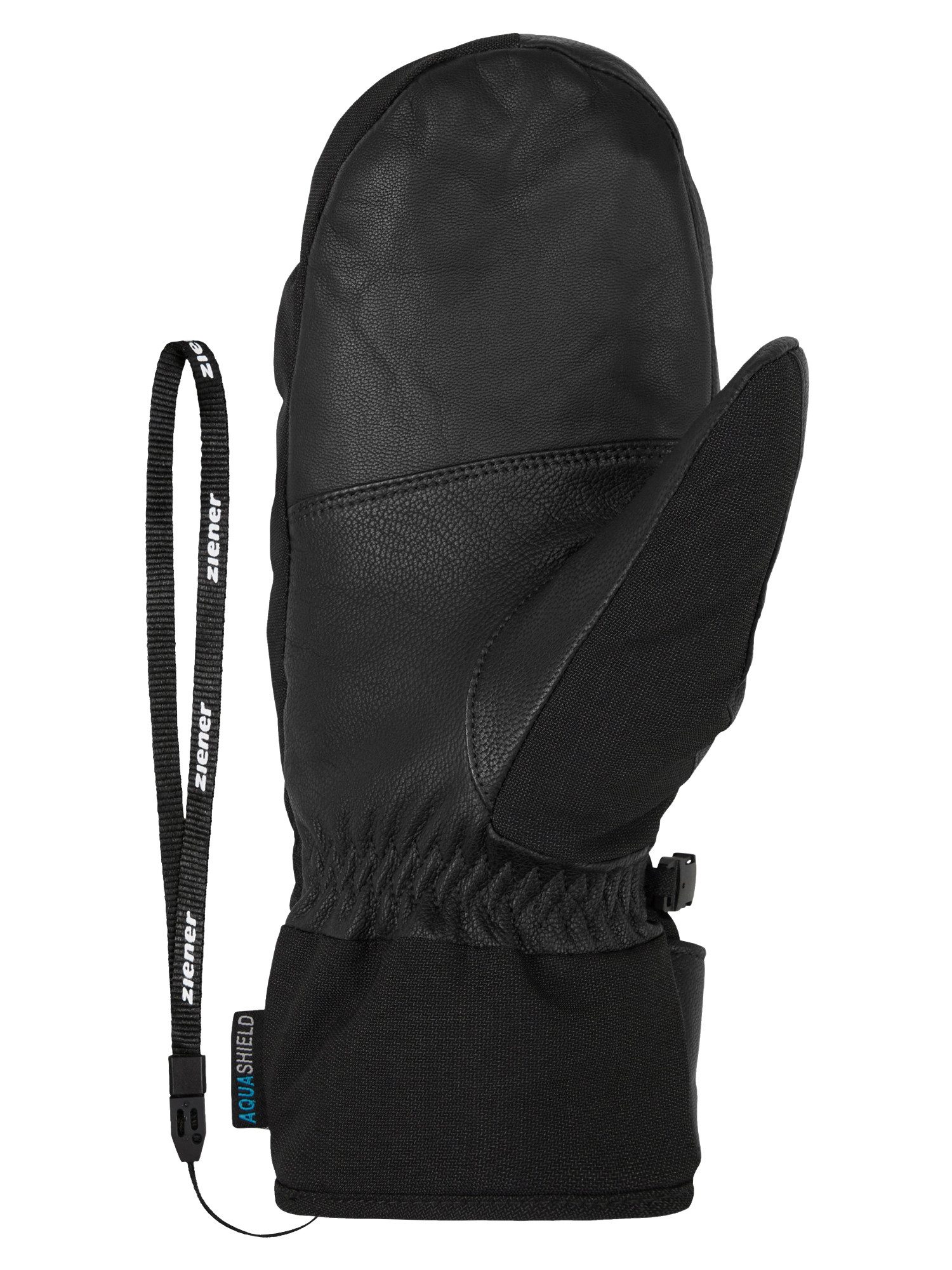 Ziener Fäustlinge GETTERO-Z AQUASHIELD® lavalan® wasser- und winddicht, atmungsaktiv, Wollwattierung, Lederinnenhand
