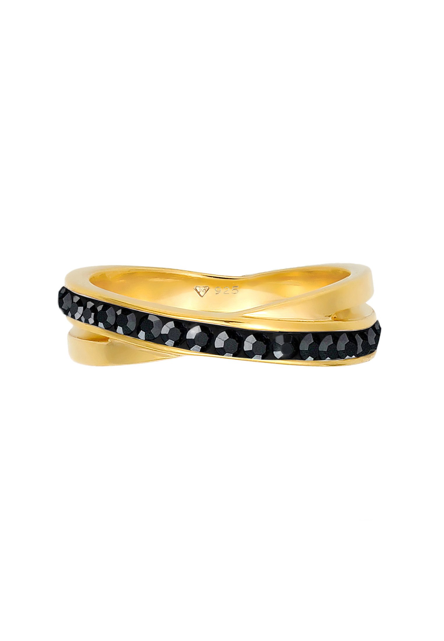 Elli Fingerring Wickelring Zart Kristalle 925 günstig online kaufen