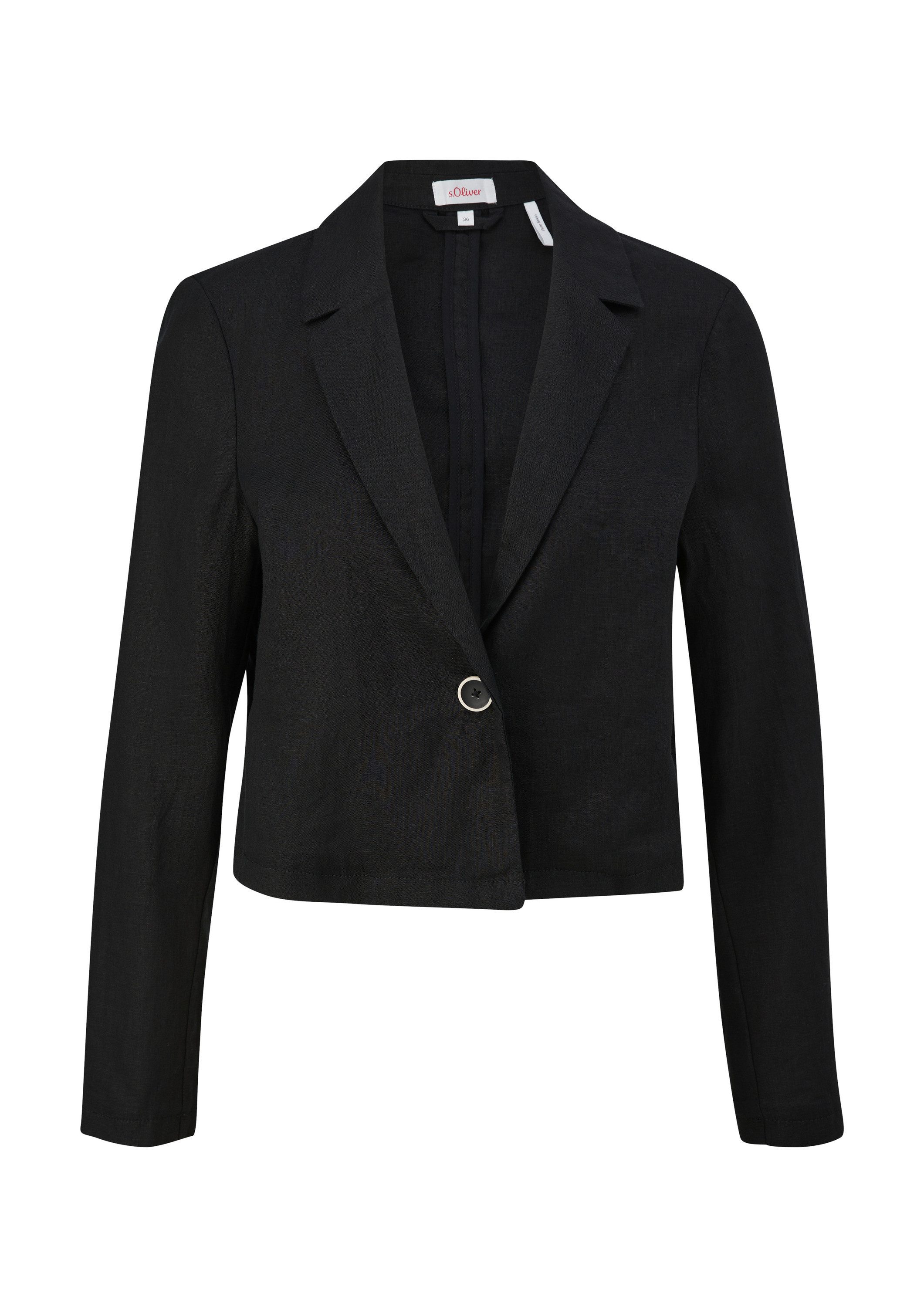 s.Oliver Jackenblazer Indoor-Blazer Kurzer Boxy-Blazer aus günstig online kaufen