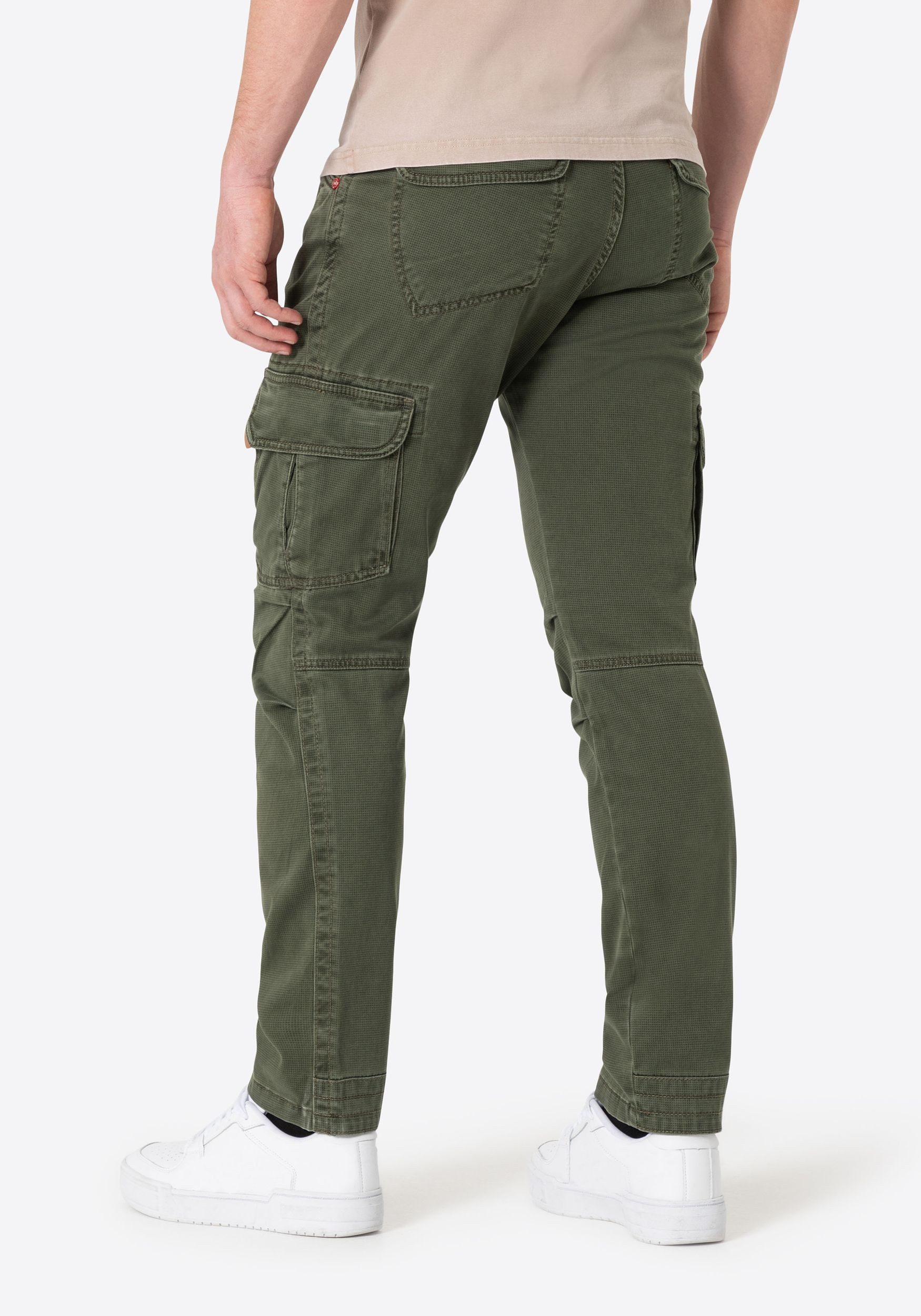 Timezone Herren Cargo Hose REGULAR BENTZ - Regular Fit - Braun Grau Grün Bl günstig online kaufen