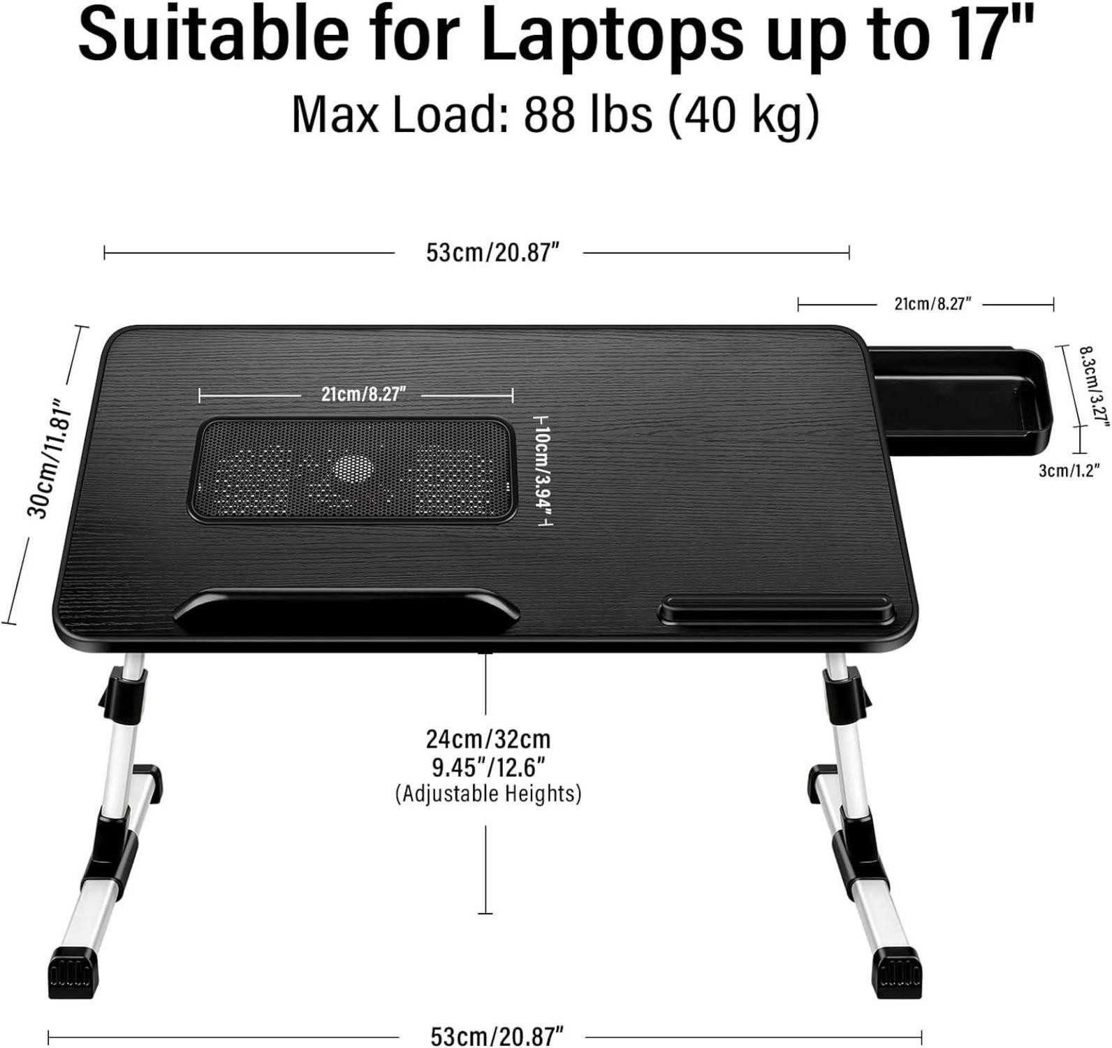 LuxusKollektion Laptoptisch Höhenverstellbarer Laptoptisch fürs Bett, günstig online kaufen
