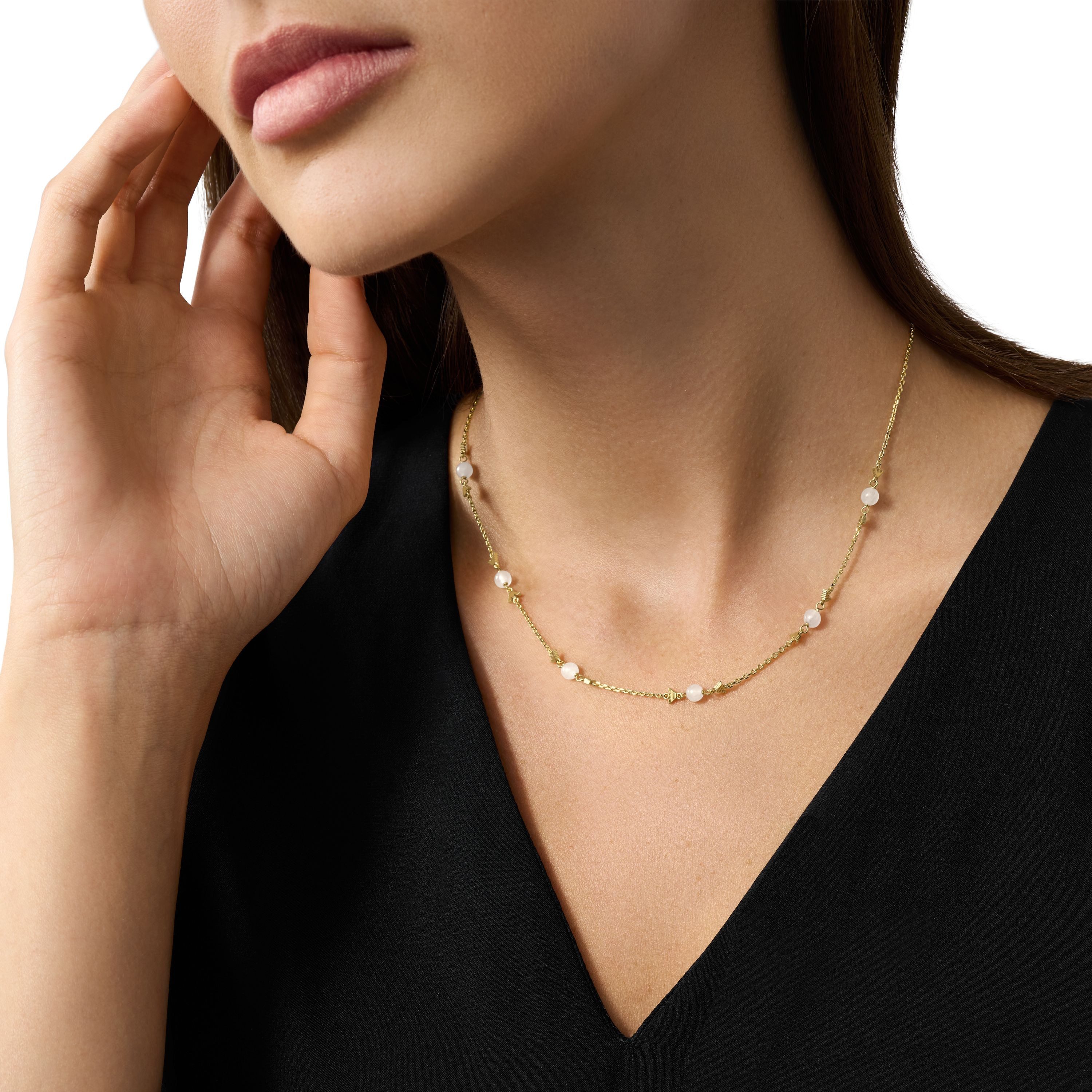 Emporio Armani Kette ohne Anhänger Schmuck Geschenk Metall Halskette, mit Quarz