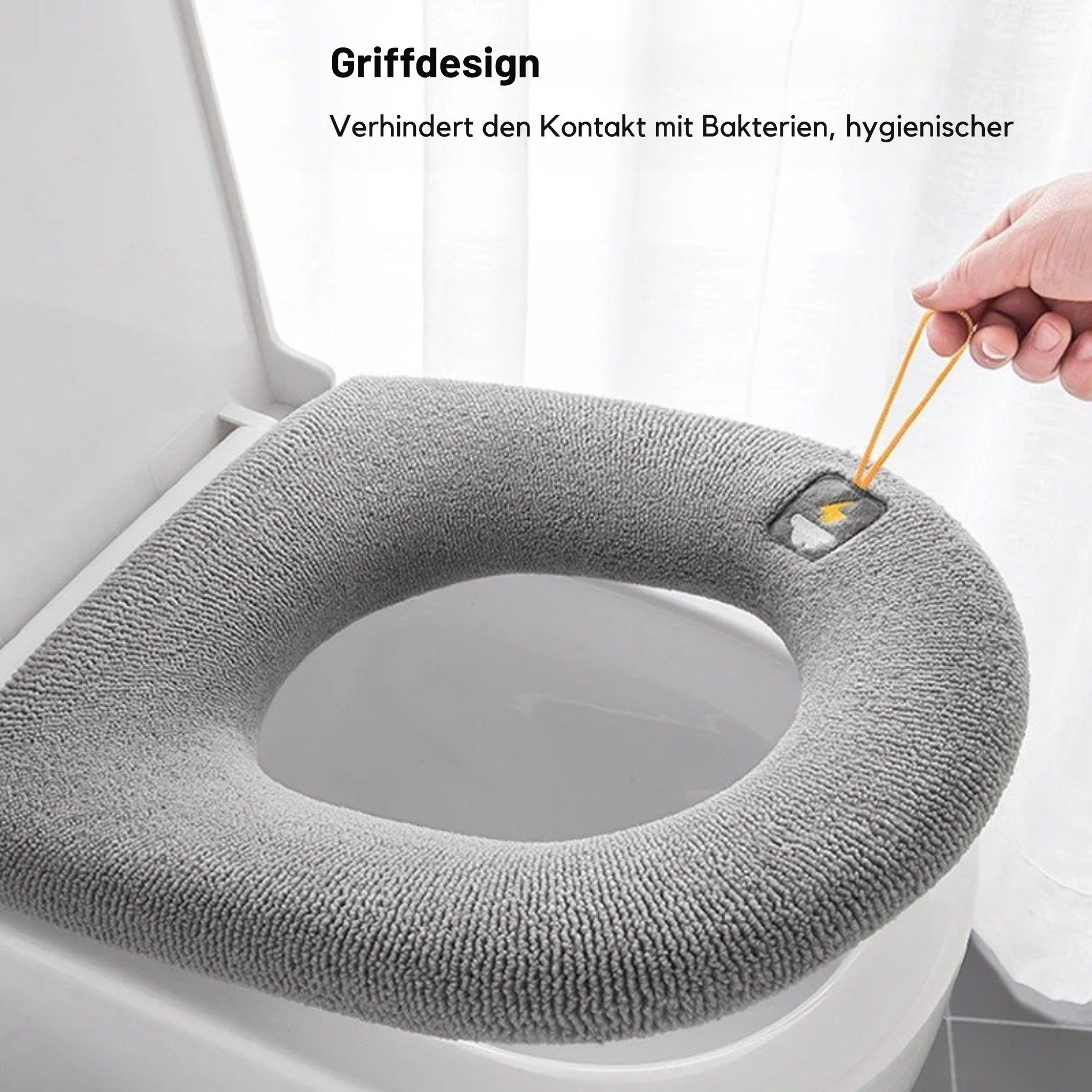 Norvéa Home WC-Deckelbezug Universeller Toilettensitzbezug waschbar - Weich günstig online kaufen