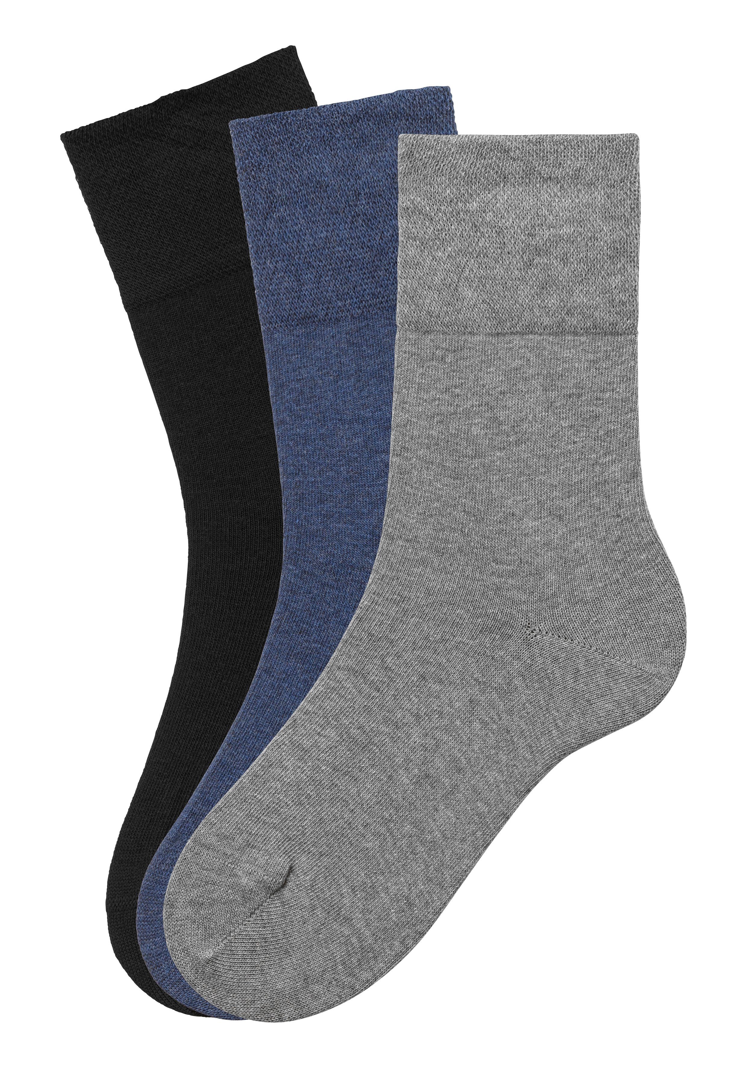 H.I.S Socken (Packung, 3-Paar) mit Komfortbund auch für Diabetiker geeignet günstig online kaufen
