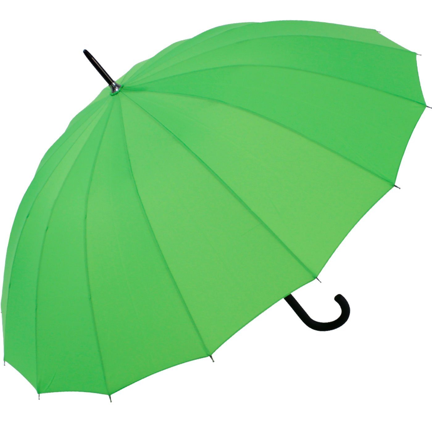 iX-brella Stockregenschirm mit 16-teiligem Dach und Auf-Automatik, mit Fiberglas-Stahl-Gestell, in vielen Farben – Bild 2 von 5