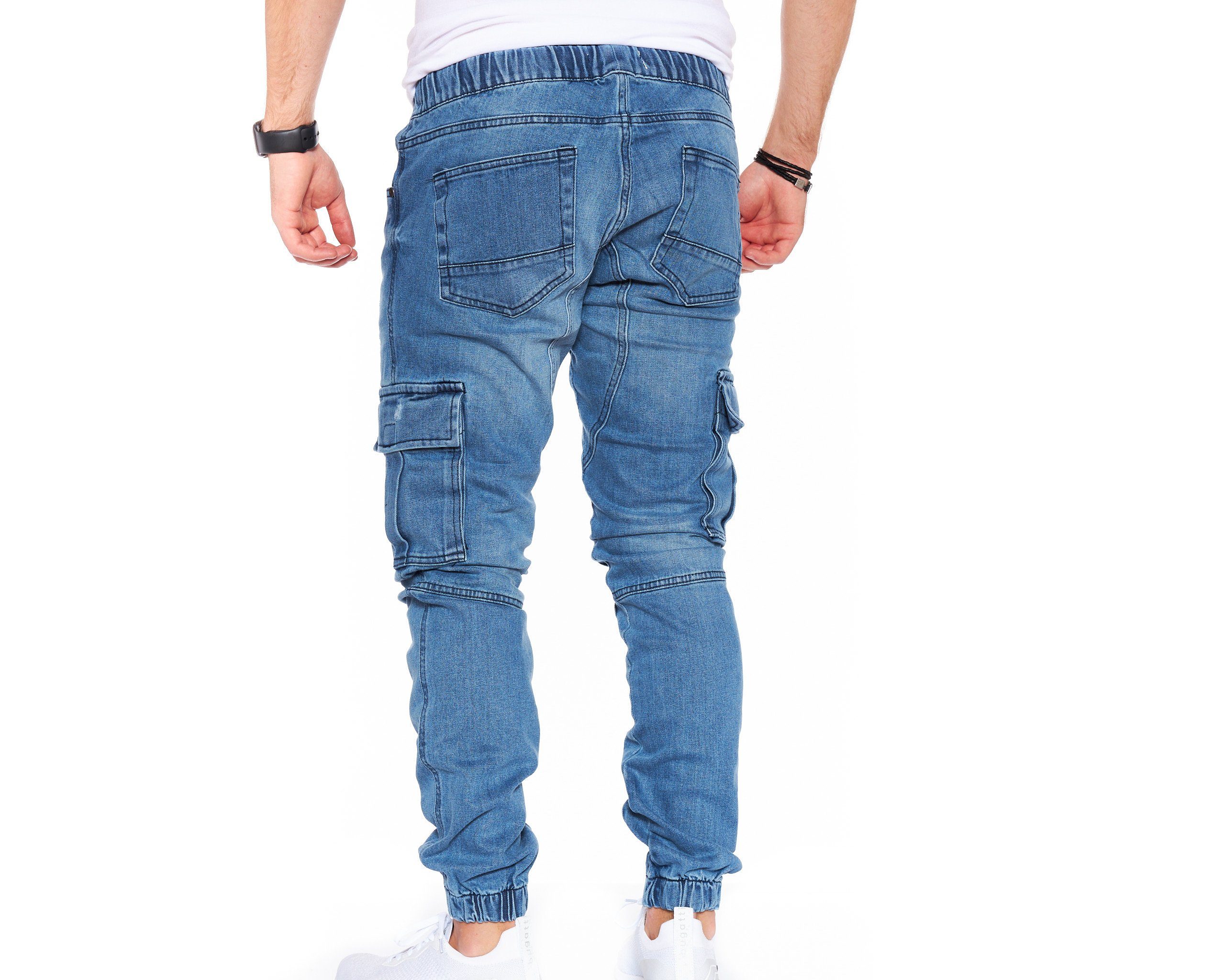 Styleko Chinohose 8004 Styleko Cargohose Herren Jeans Cargohose männer Jeans Cargohose – Bild 3 von 5