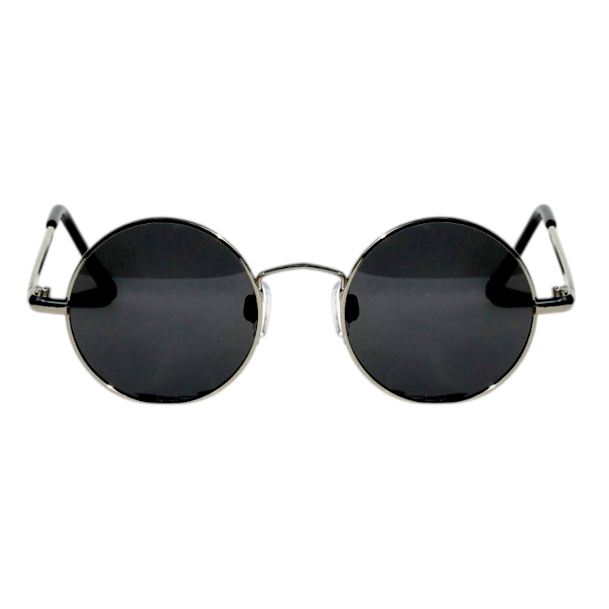 Rennec Sonnenbrille (Kinder Nickelbrille mit Brillenbeutel, Runde Sonnenbrille Polarisiert Getönt UV400) Nickelbrille Jungen und Mädchen im Alter von 5 bis ca 9 Jahren