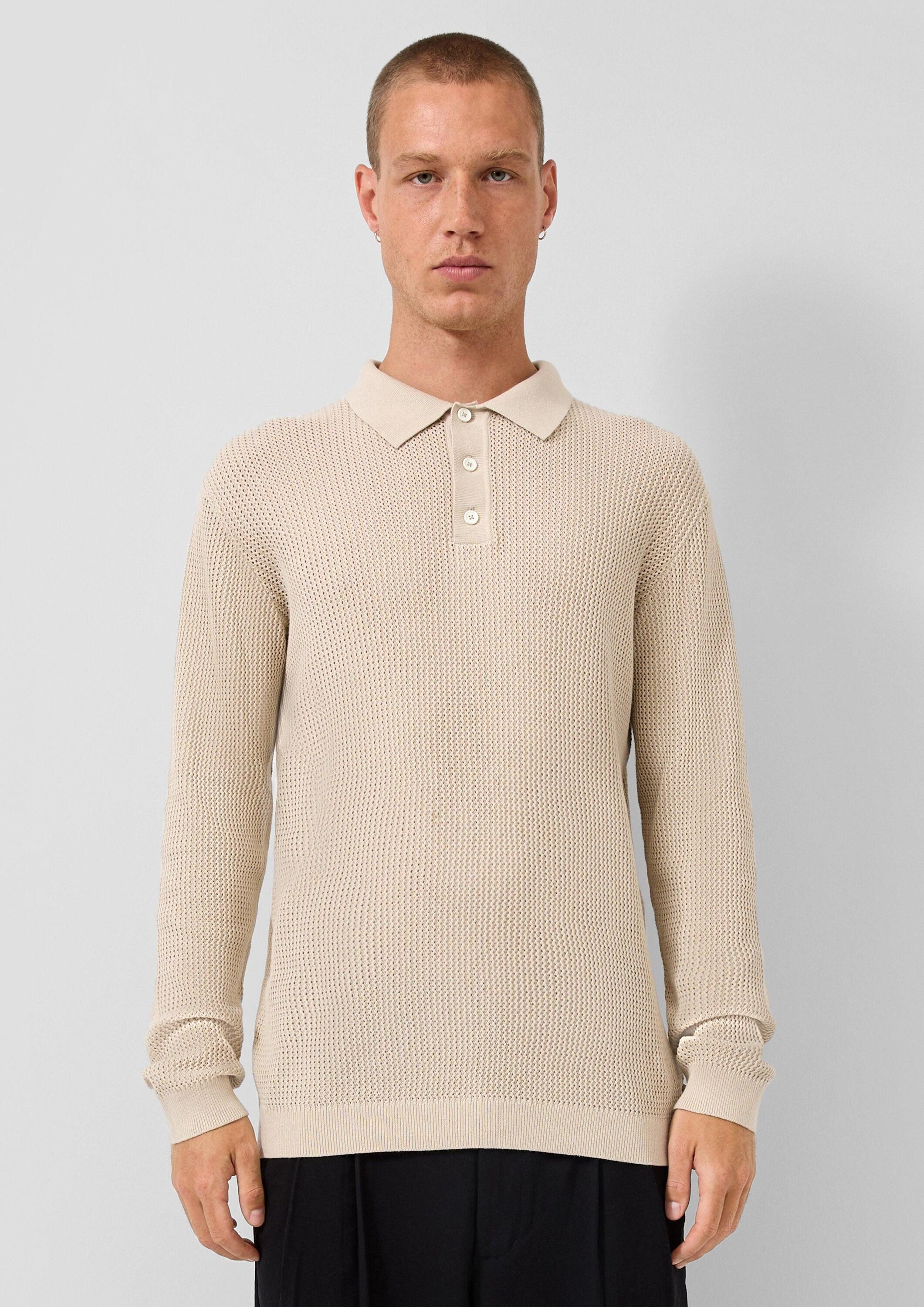 QS Longpullover Strickpullover Strickpolo