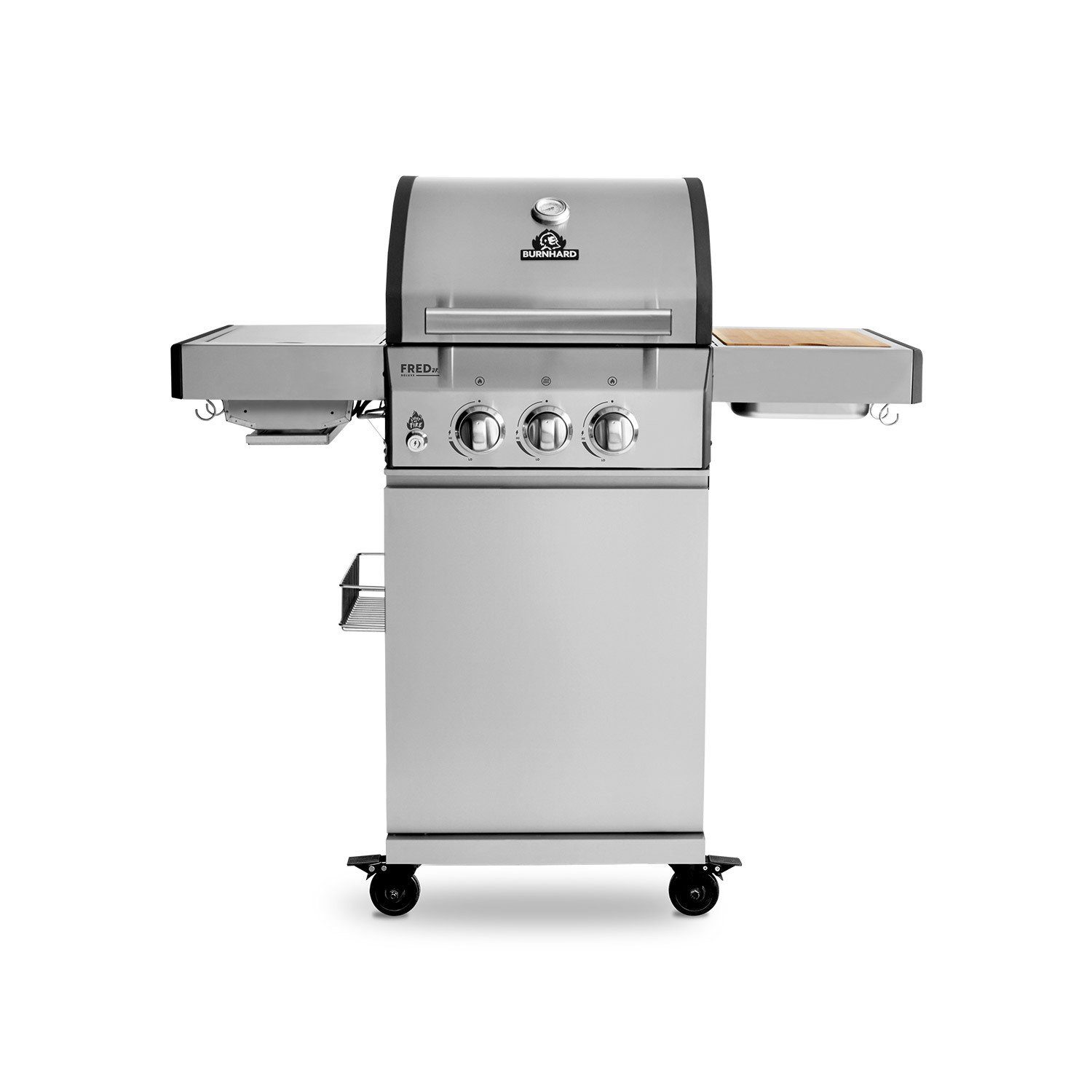 BURNHARD Gasgrill 2Brenner Fred Jr., Deluxe mit Infrarot