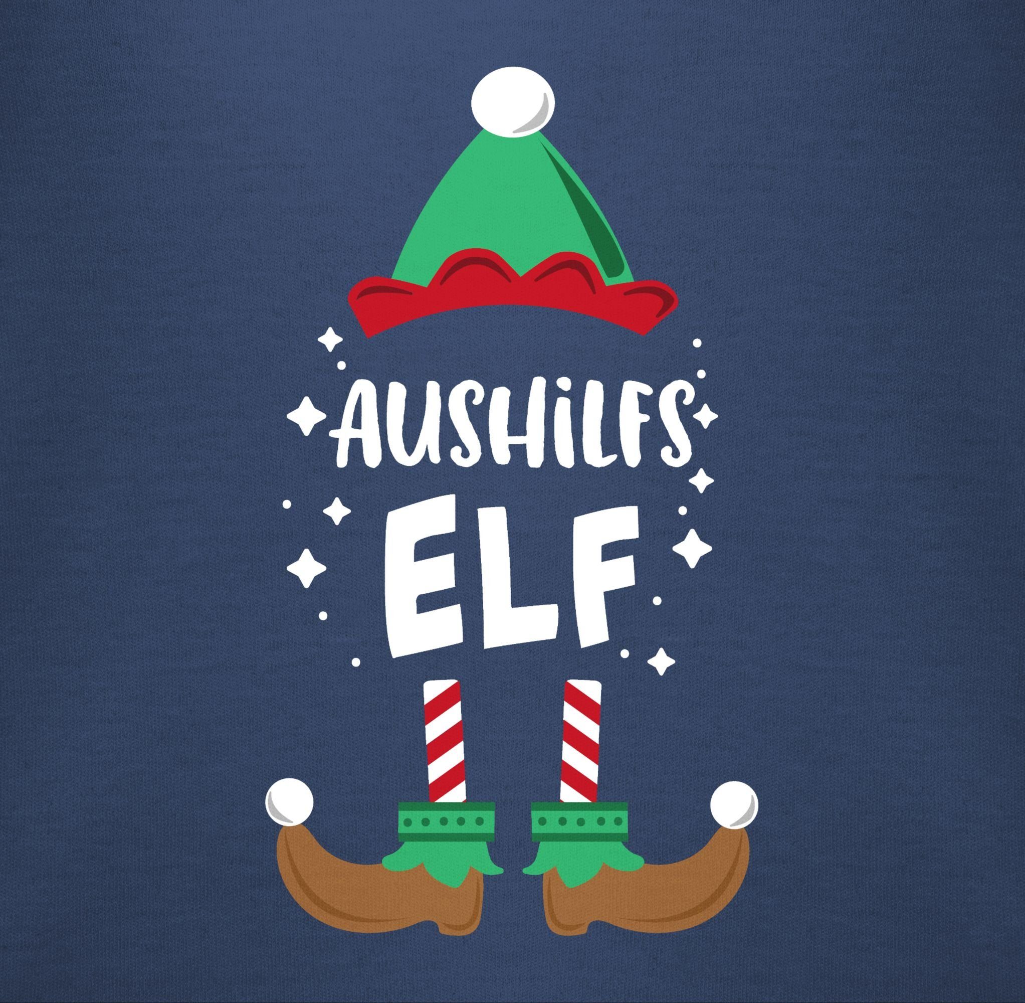 1 Weihnachten Aushilfs-Elf Weihnachten Kleidung T-Shirt Blau Shirtracer Navy Baby