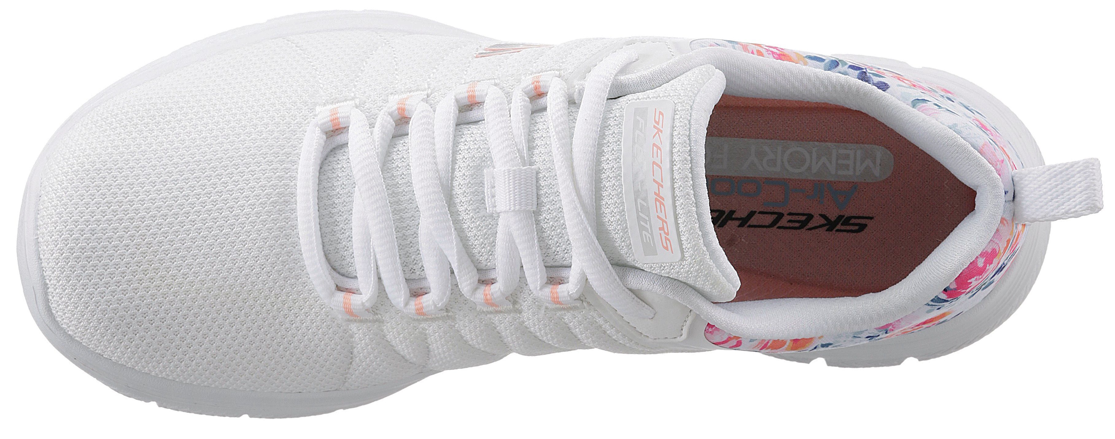 IT an Blumenprint FLEX mit Sneaker weiß-kombiniert APPEAL Skechers BLOSSOM Ferse 4.0 LET der