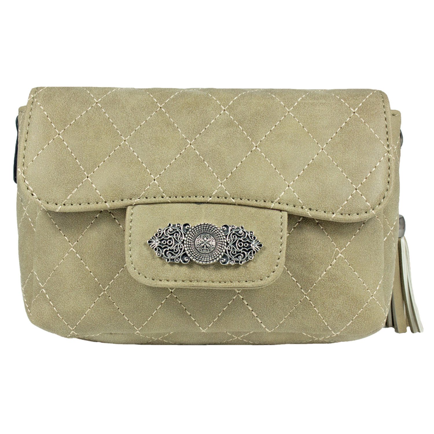 Trachtenland Handtasche "Alessia" Gesteppt mit Trachten Applikation