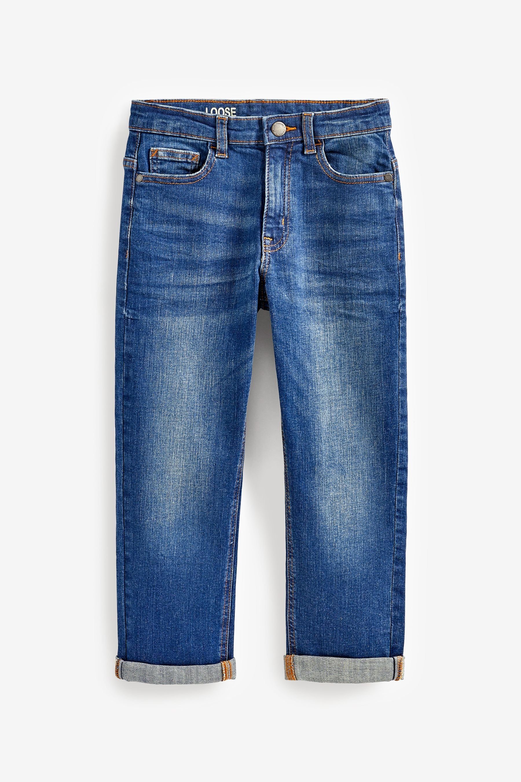 Loose-fit-Jeans Loose Fit Jeans mit fünf Taschen