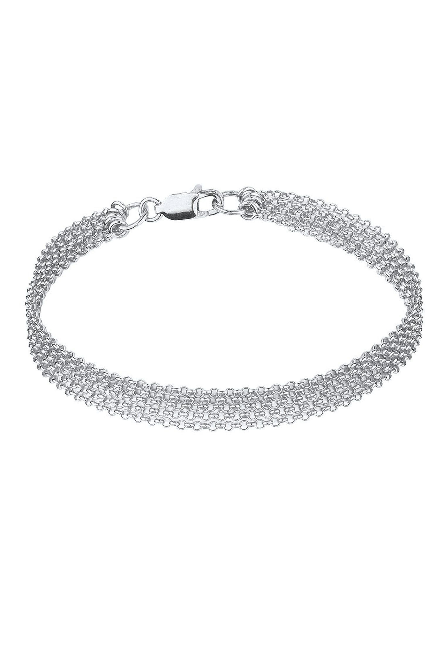 Basic Silber Elli Breit Armband 925 Glieder