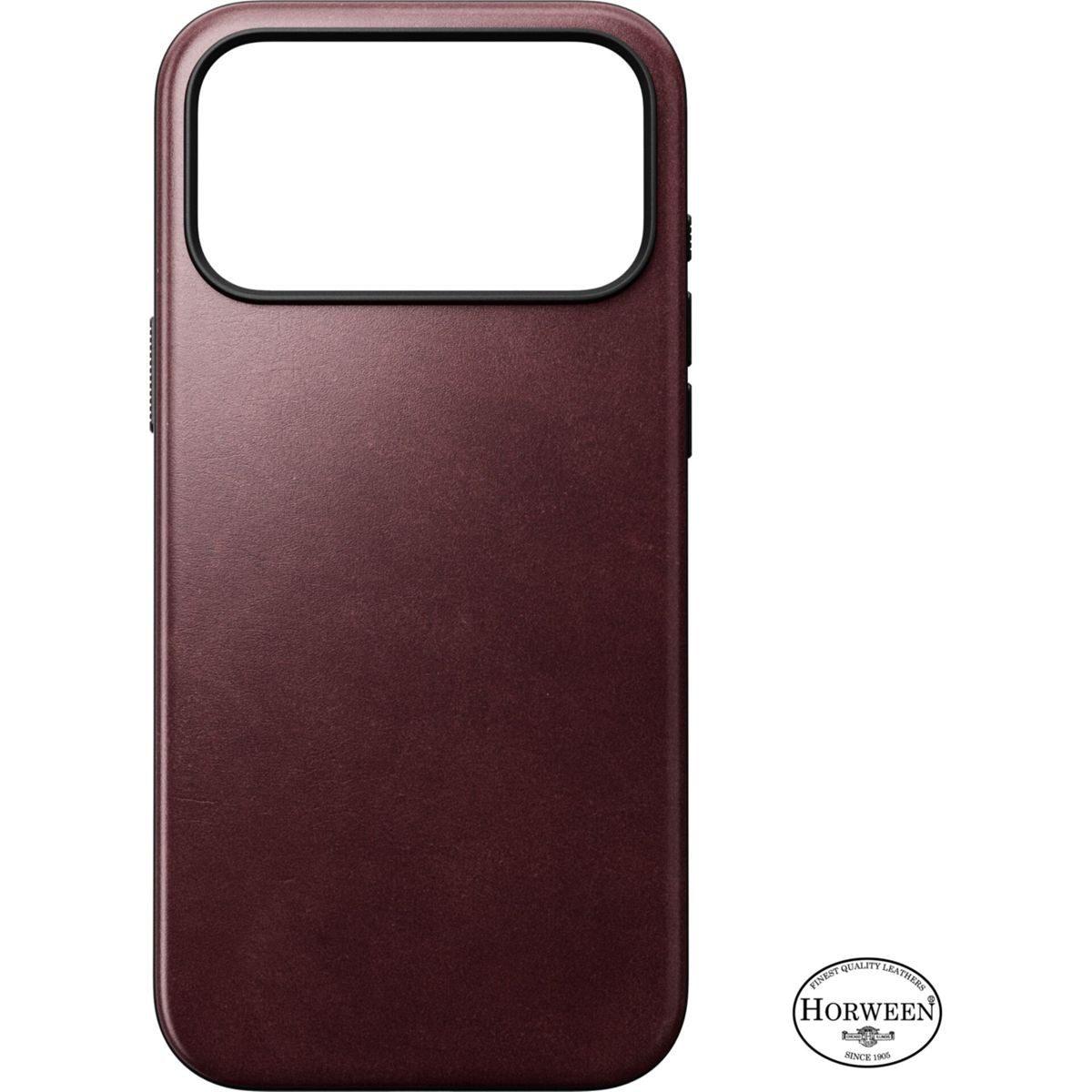 Nomad Smartphone-Hülle Modern Leather Case iPhone 18 Pro Max Burgundy Hw.