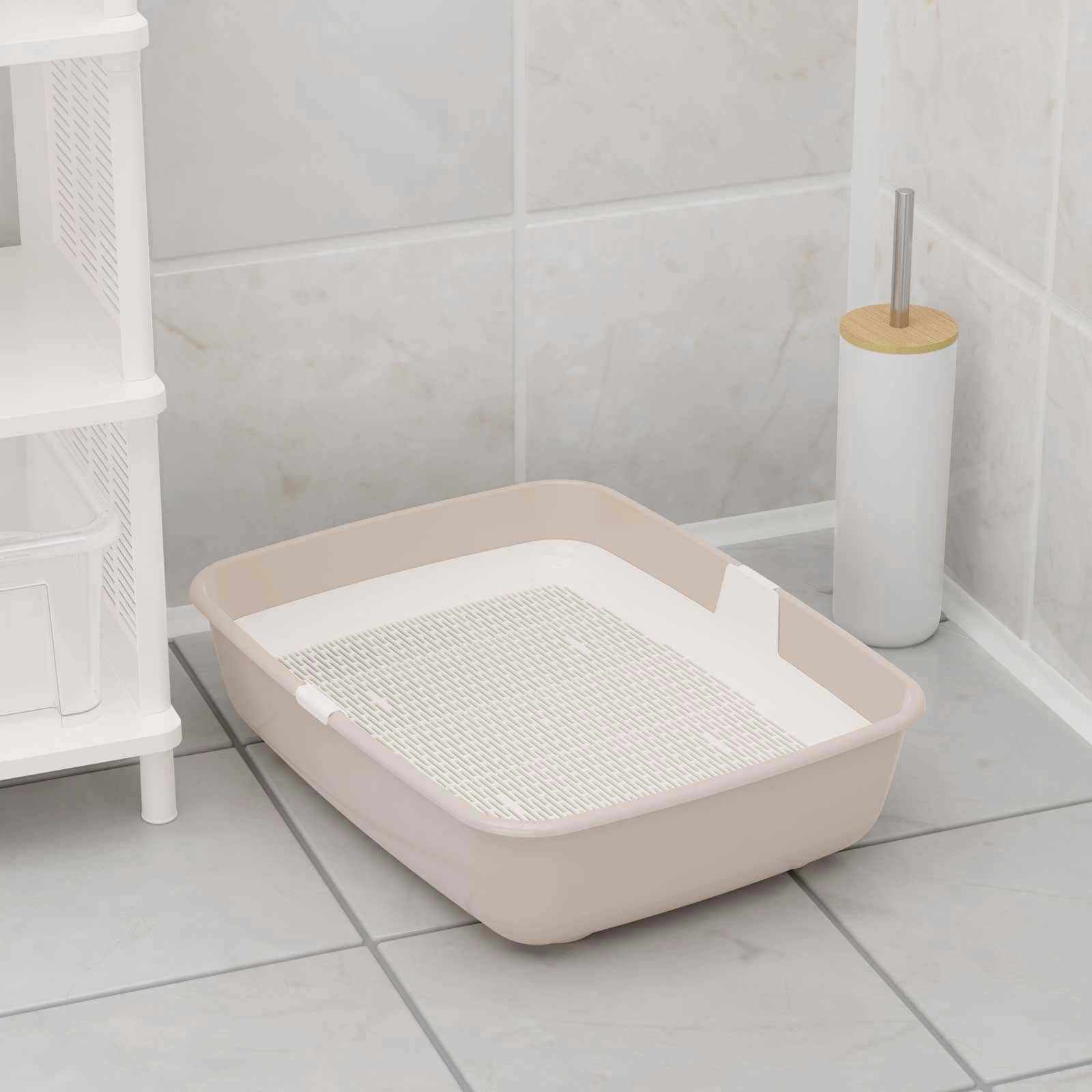 4BIG.fun Katzentoilette Katzentoilette Reinigungssieb Schalentoilette Groß