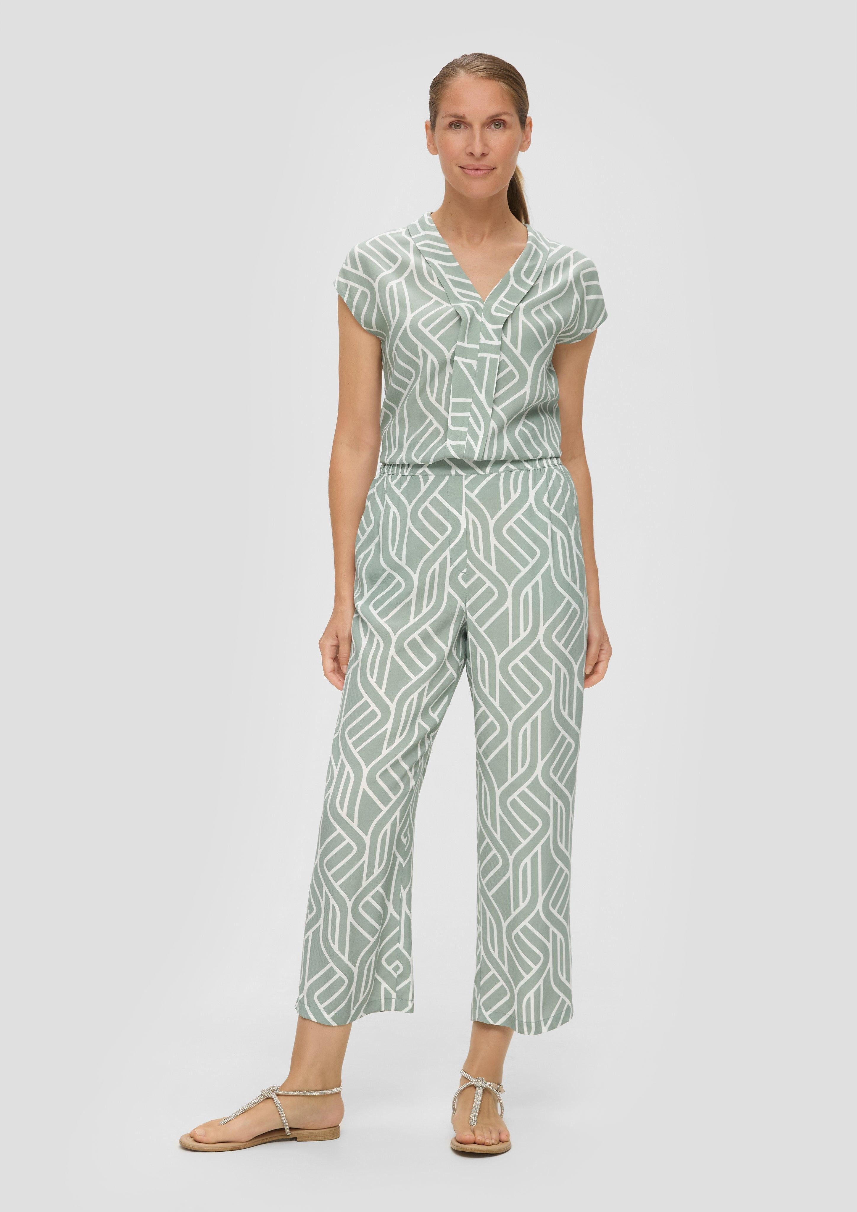 s.Oliver BLACK LABEL Stoffhose Fließende Culotte günstig online kaufen